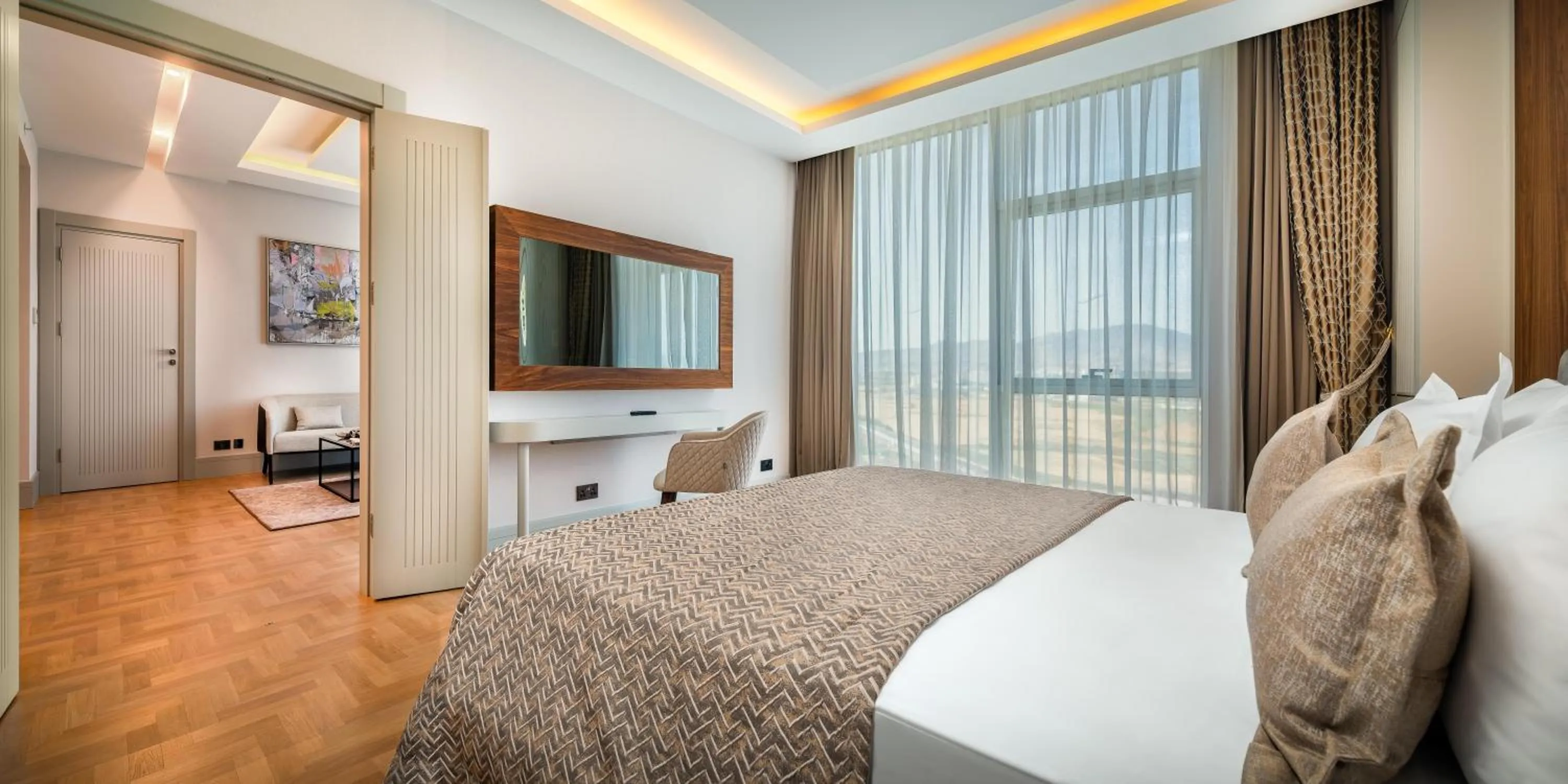 Photo of the whole room, Bed in Concorde Tower Hotel & Casino