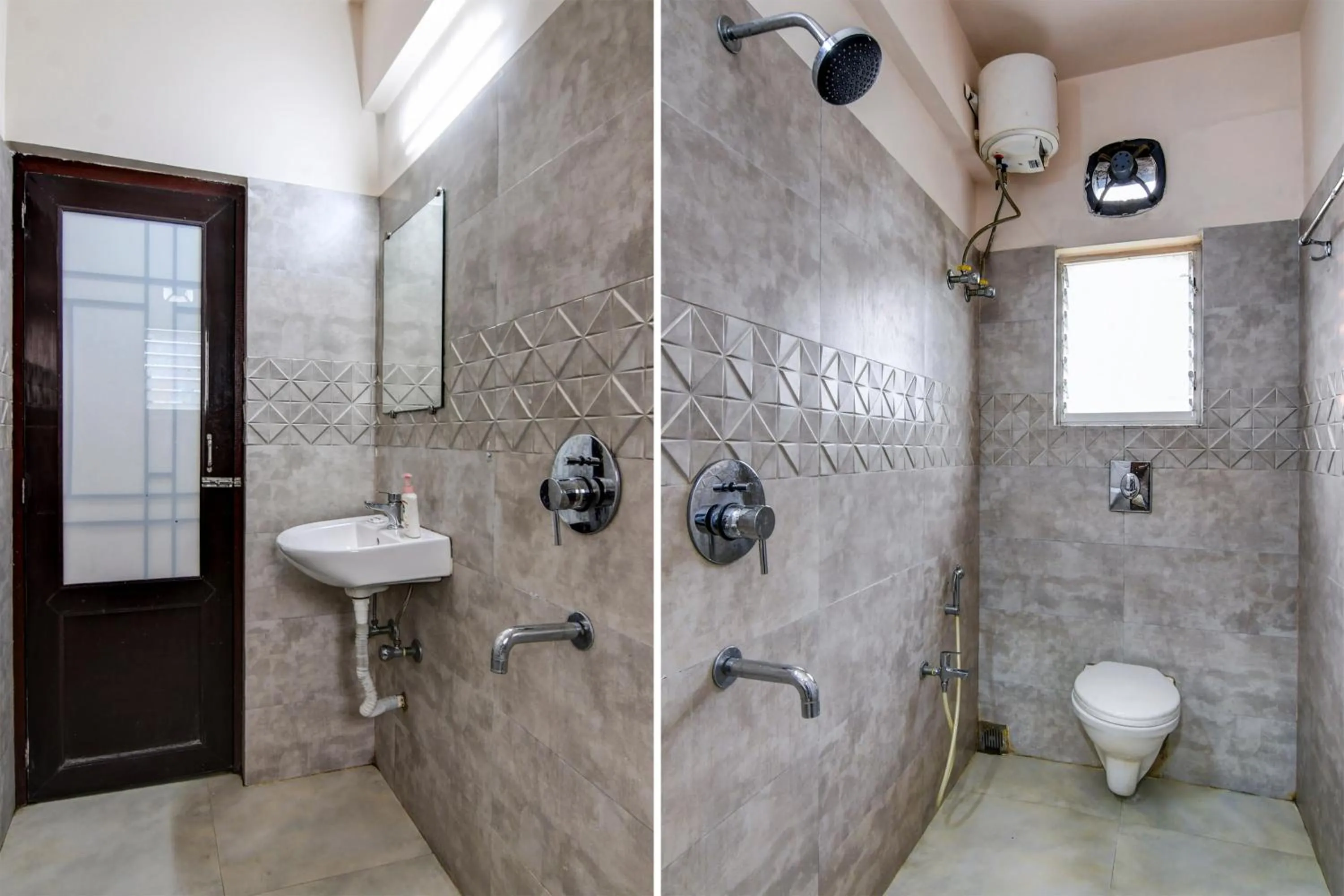 Bathroom in Hotel O Sunshine Near Netaji Subhash Chandra Bose International Airport