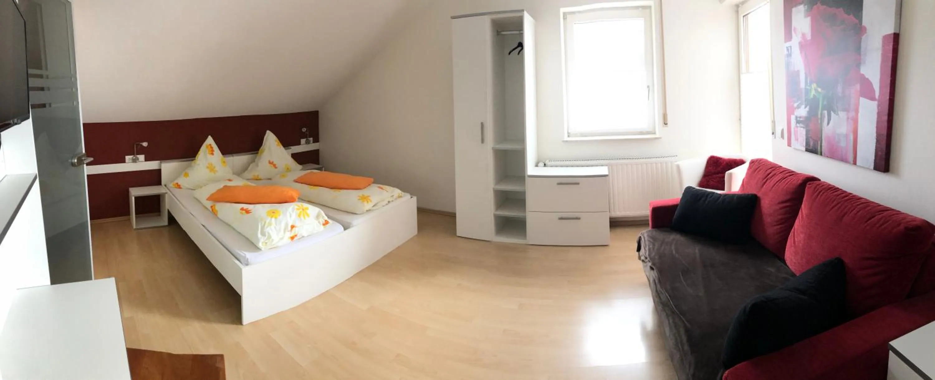 Photo of the whole room, Bed in Landhaus Monika