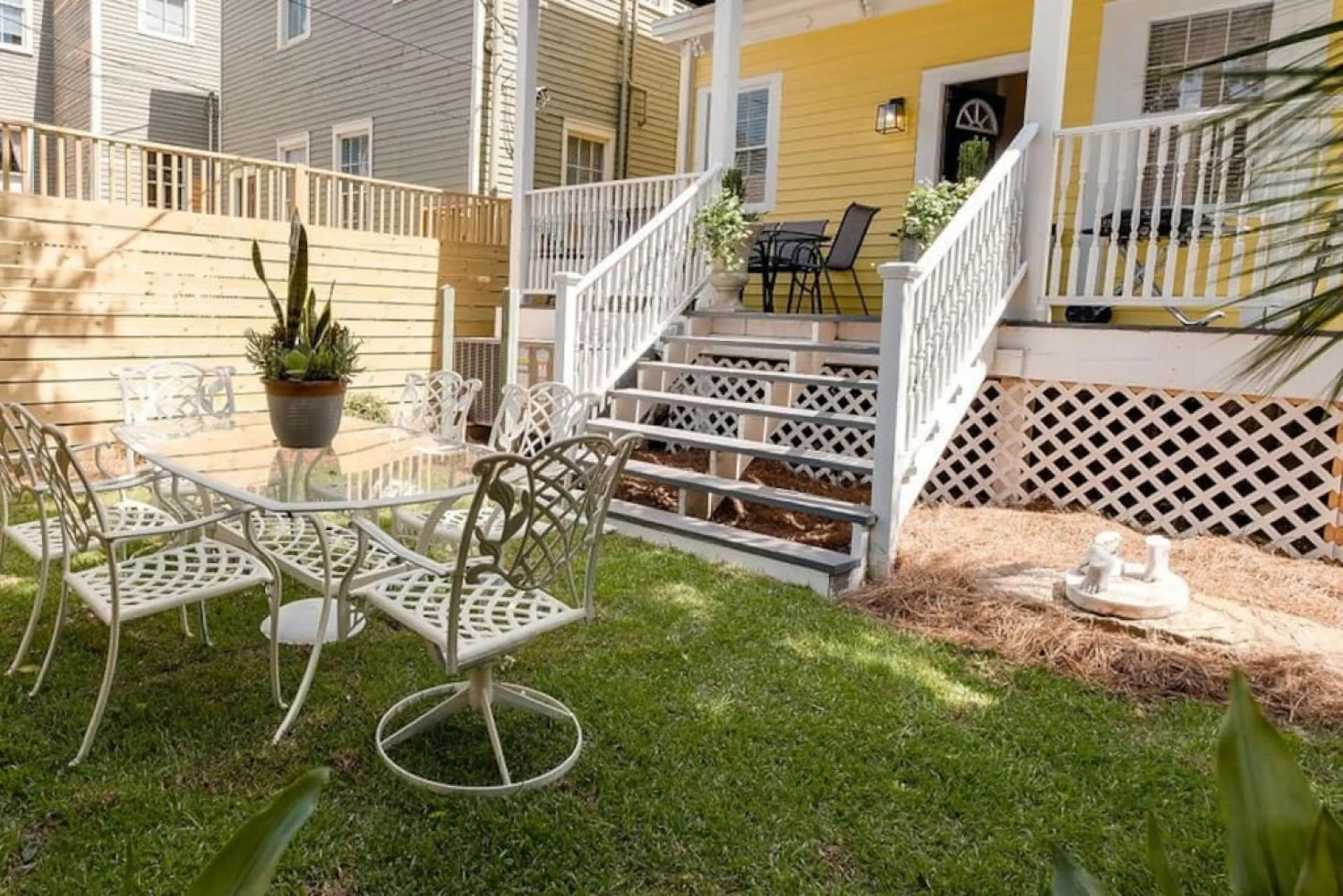 Patio in 111 Waldburg street Beautifully Renovated Historic 5 bedroom 5 bath
