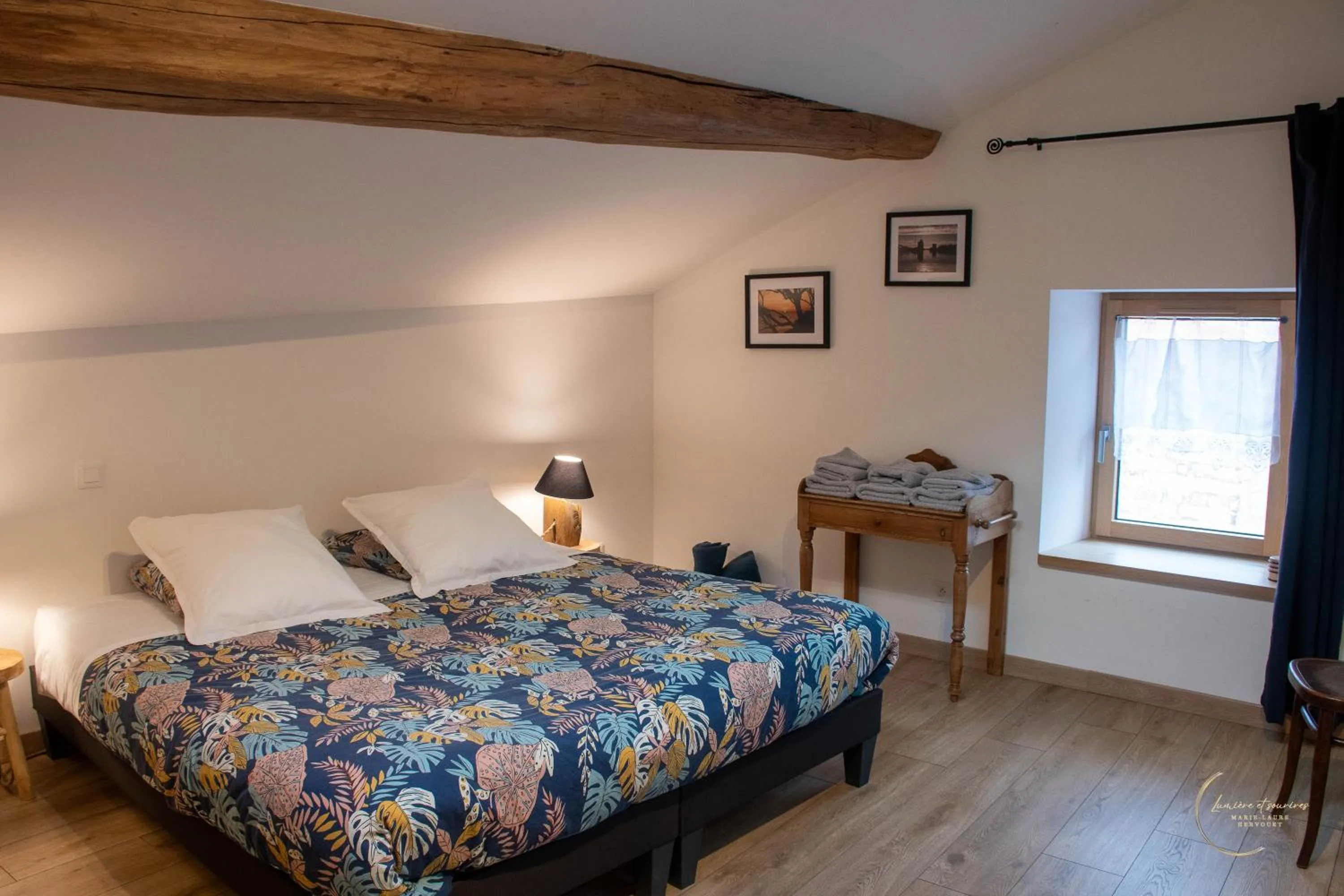 Bed in Gite Le Tamaris