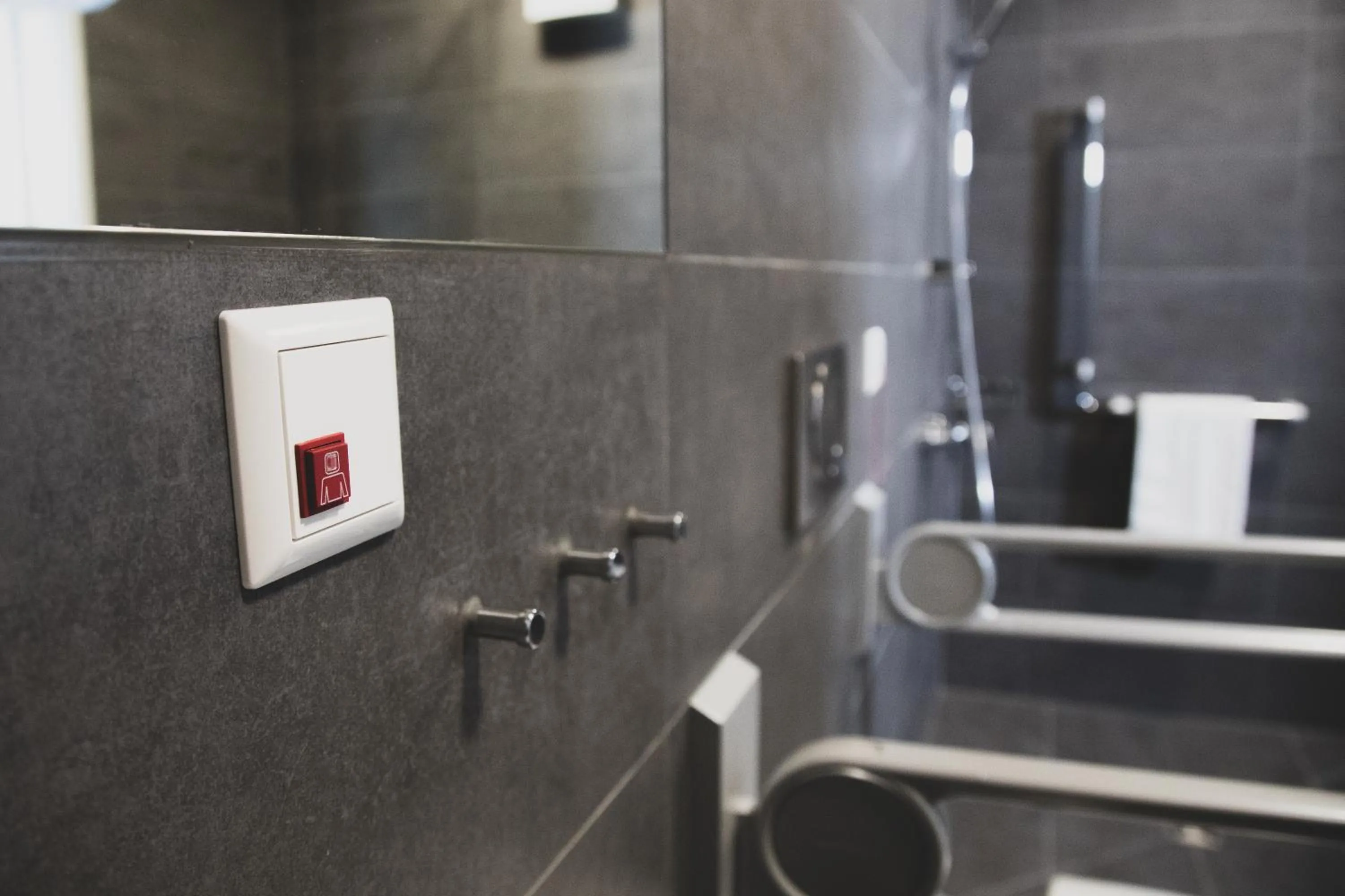 Bathroom in Das Schlafwerk Stuttgart-Nord -SELF-CHECK IN - keine Rezeption-LowBudget-cashless