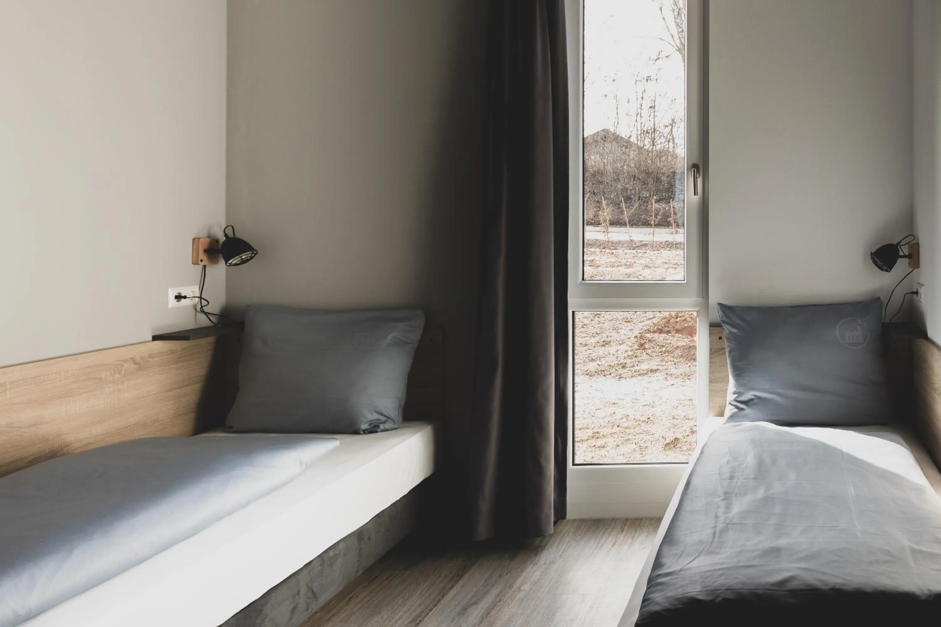 Bed in Das Schlafwerk Stuttgart-Nord -SELF-CHECK IN - keine Rezeption-LowBudget-cashless