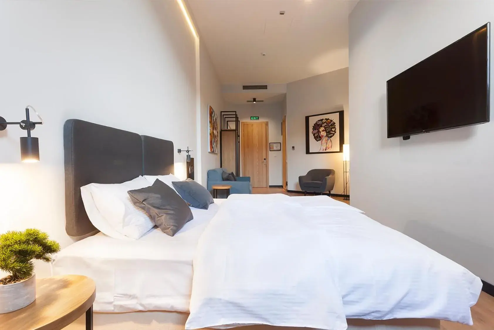 Bedroom, Bed in Kombinat Rooms City Center Bedroom, Bed in Kombinat Rooms City Center