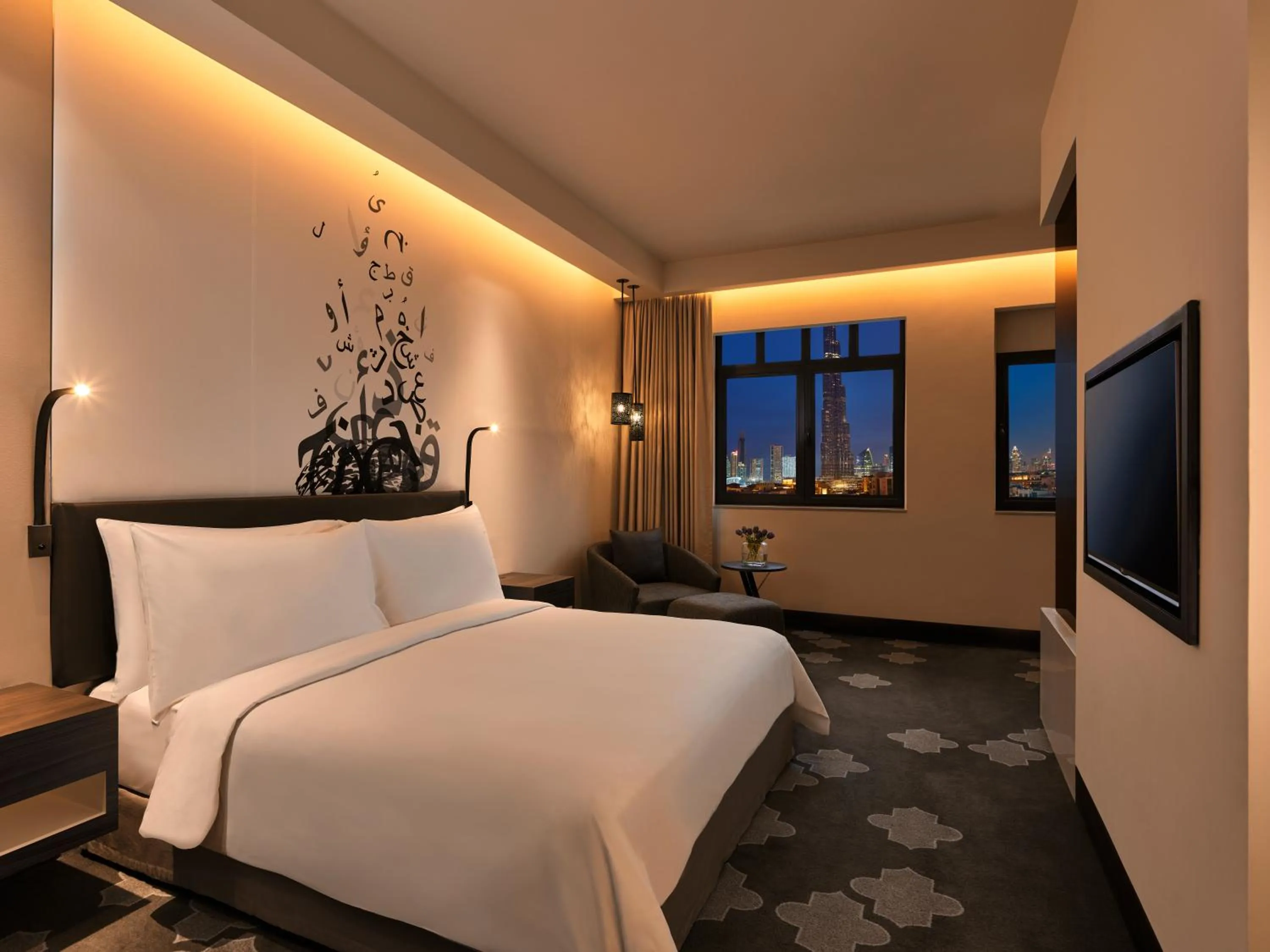 Night, Bed in The Heritage Hotel, Autograph Collection, Downtown Dubai
