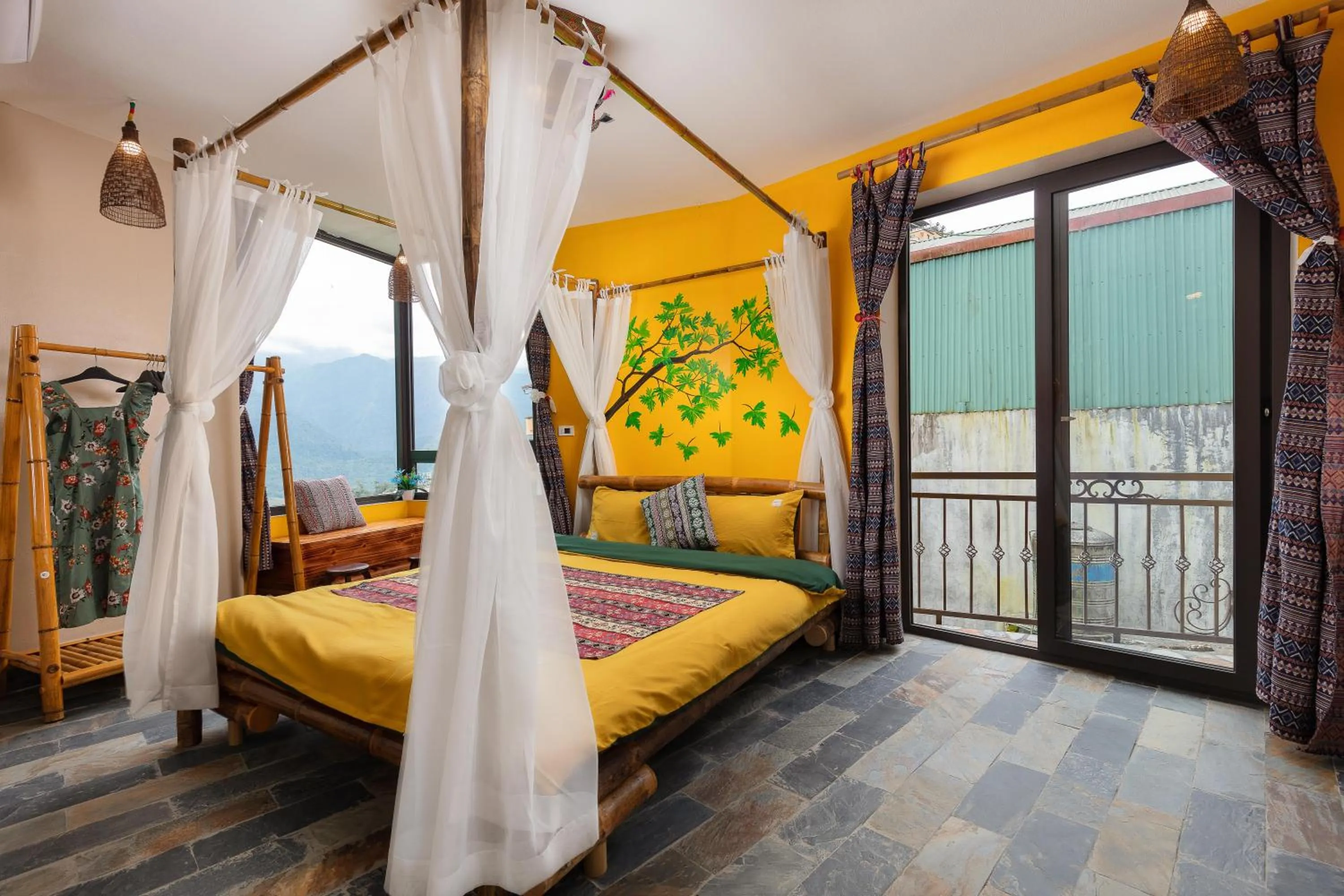 View (from property/room), Bed in Mega View Homestay