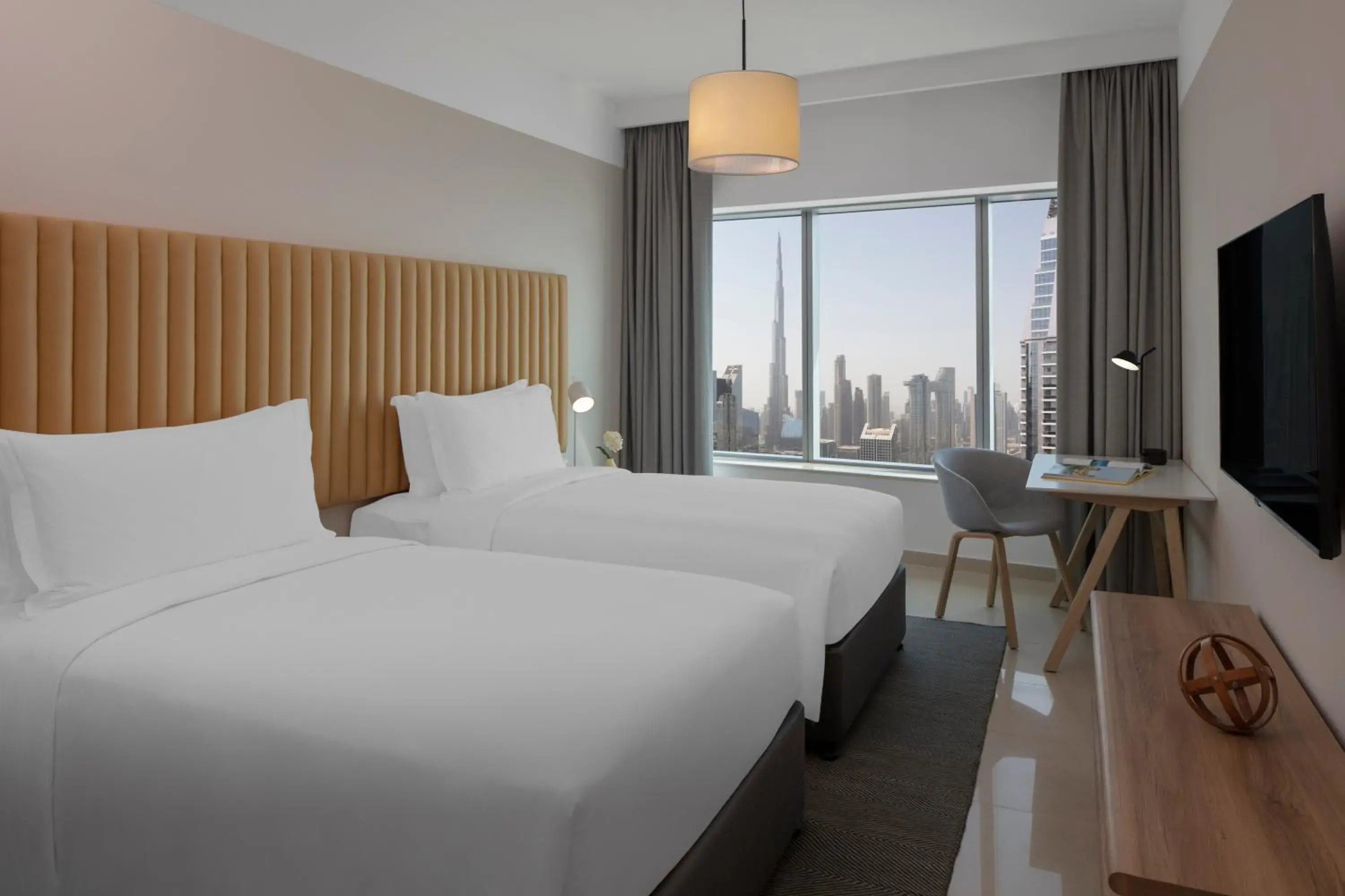 Bedroom, Bed in Staybridge Suites Dubai Financial Centre by IHG Bedroom, Bed in Staybridge Suites Dubai Financial Centre by IHG