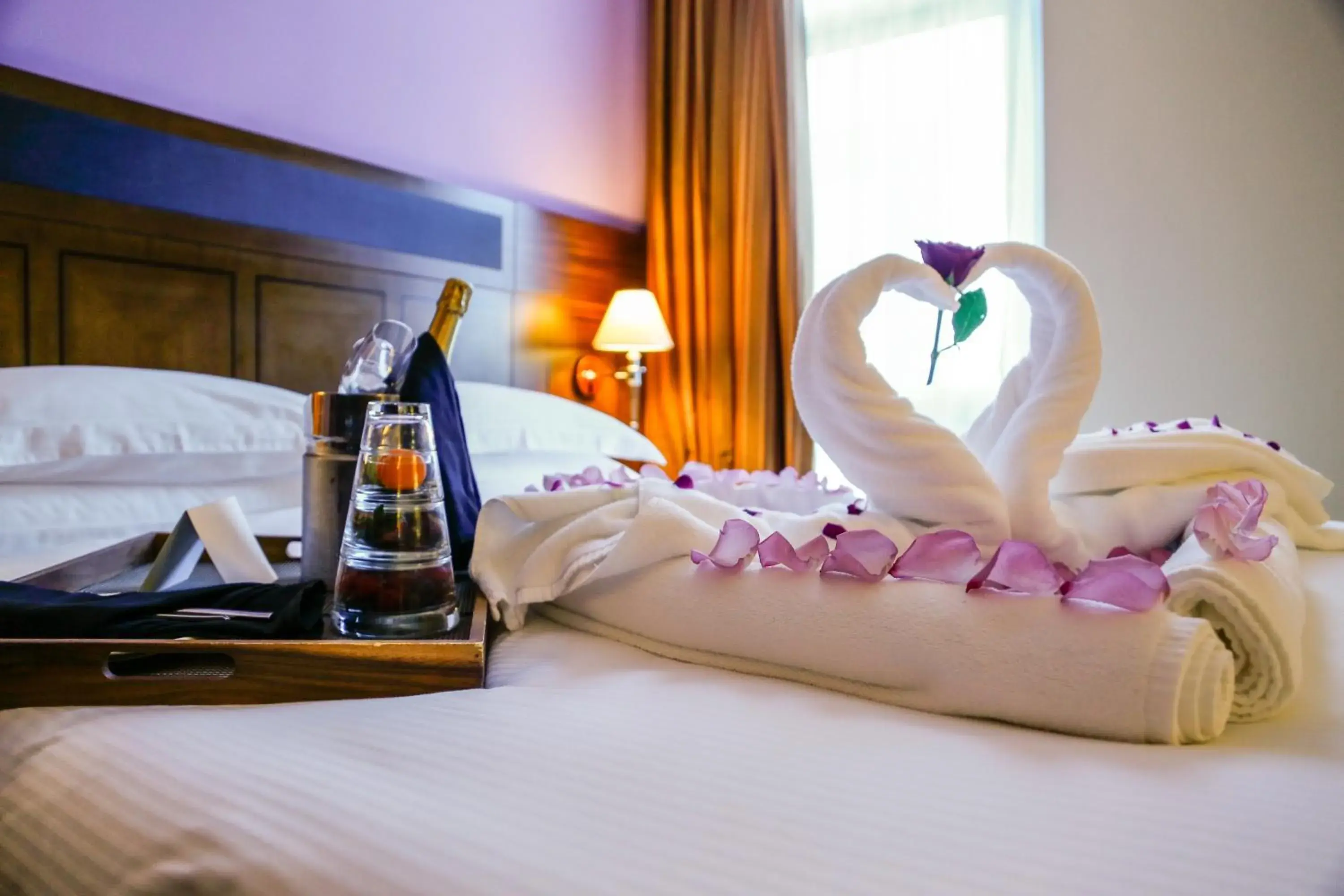 Decorative detail, Bed in J5 RIMAL Hotel Apartments Decorative detail, Bed in J5 RIMAL Hotel Apartments