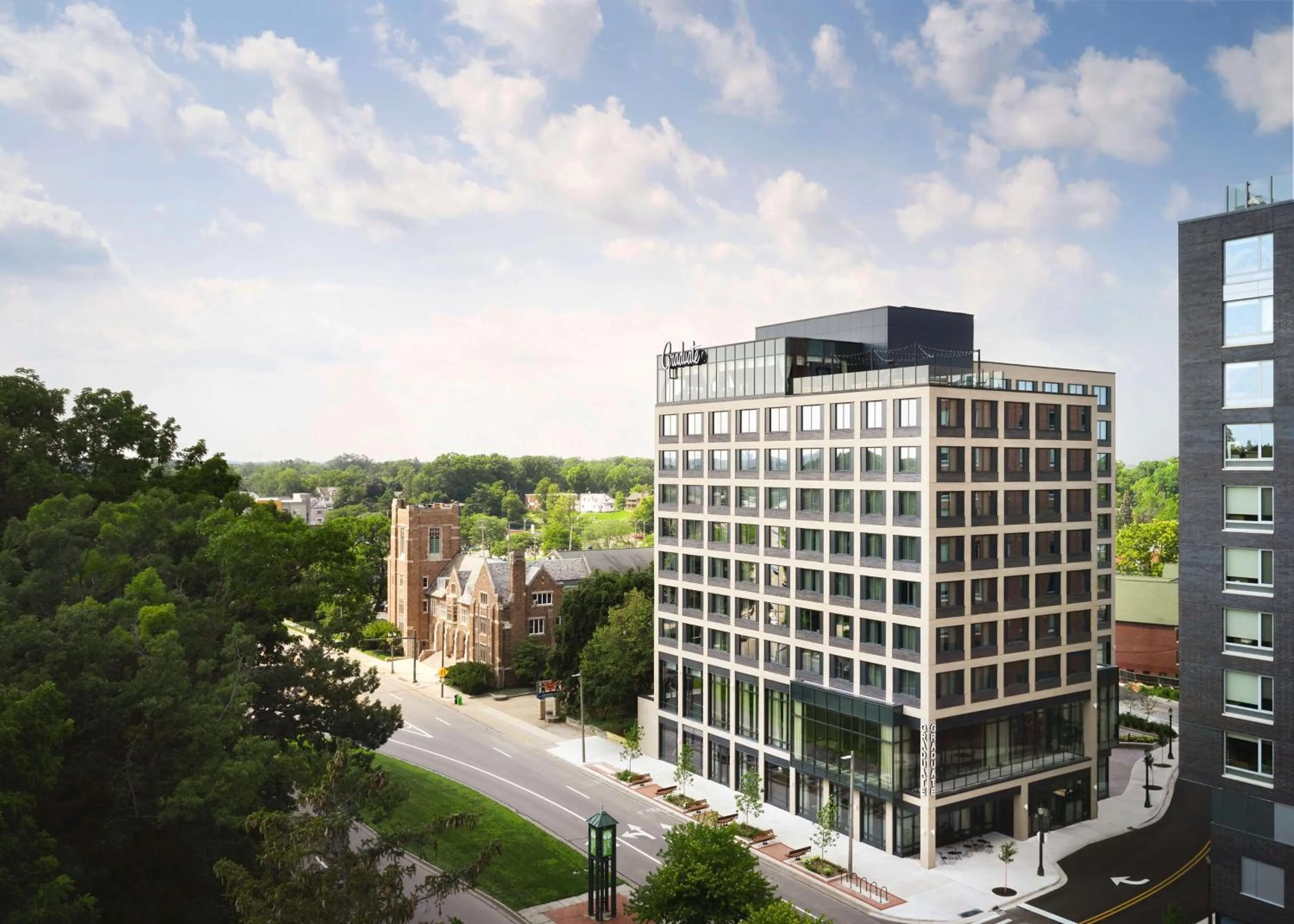 Property building in Graduate by Hilton East Lansing