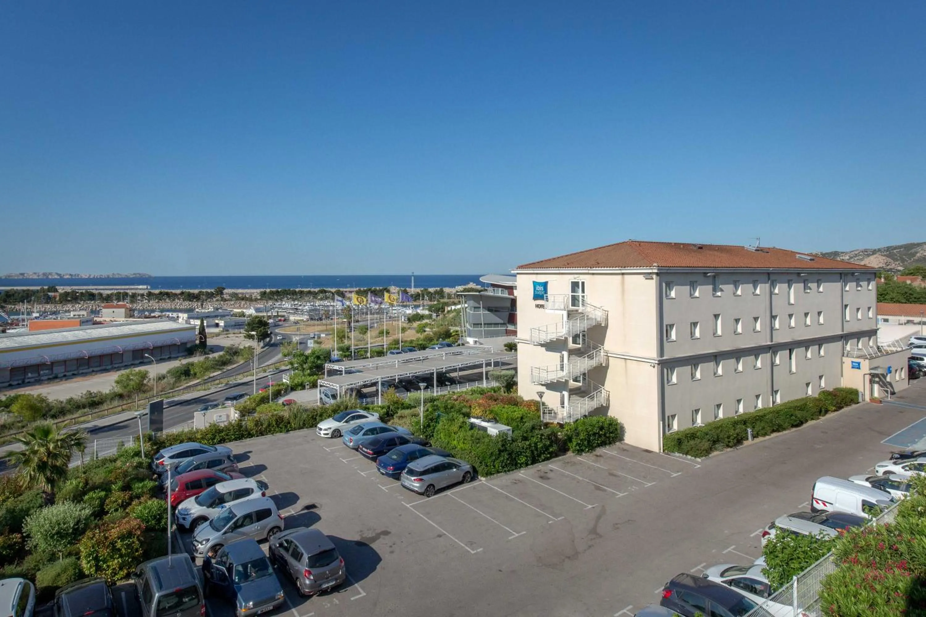 Bird's eye view in ibis budget Marseille L'Estaque