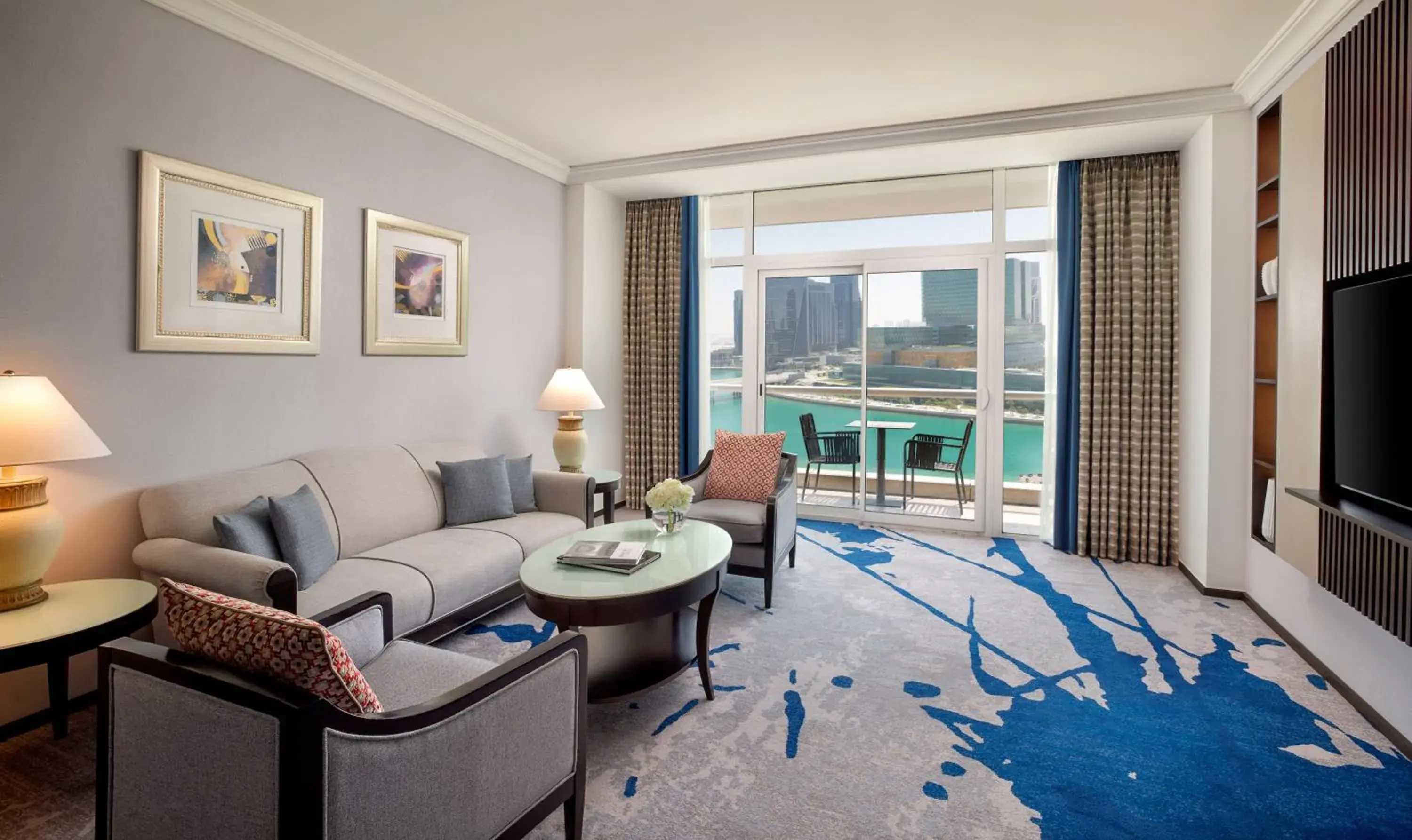 Living room in Beach Rotana - Abu Dhabi Living room in Beach Rotana - Abu Dhabi