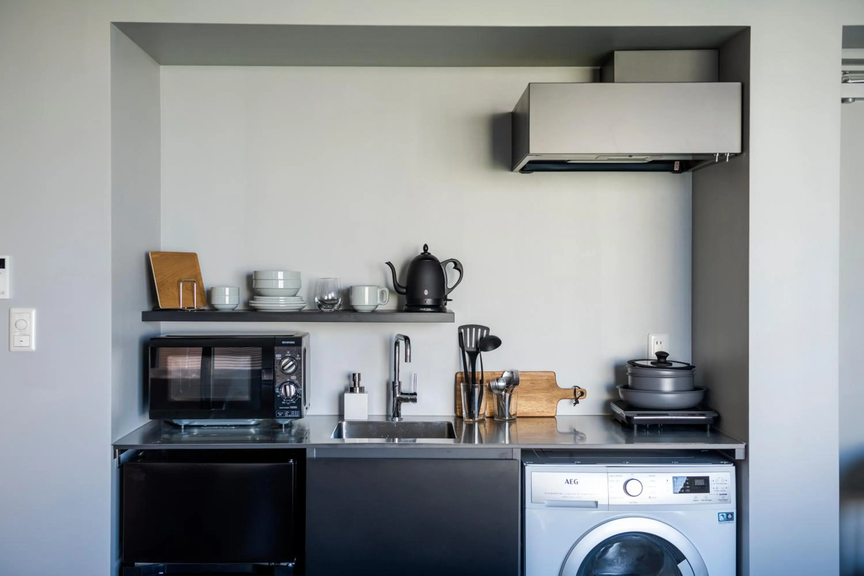 Kitchen or kitchenette in HOTEL PETIT SUITE SOGENJI ISHIMON