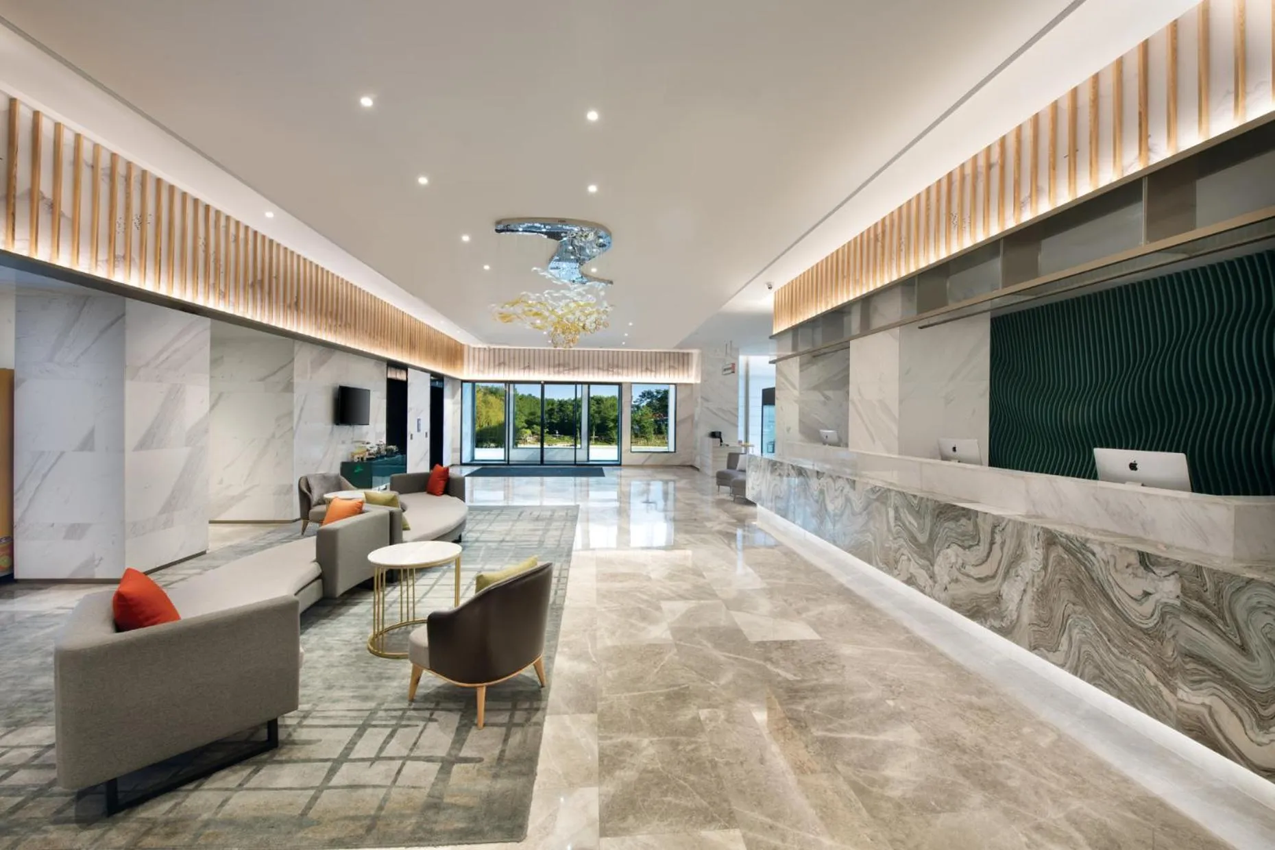 Lobby or reception in Hangzhou Upper Inn