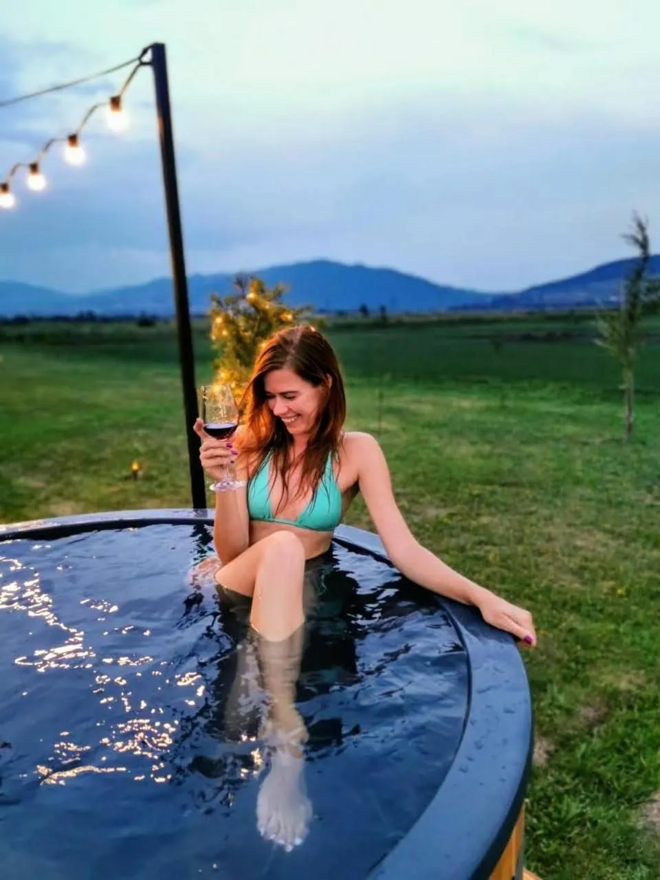 People, Swimming Pool in Jewelberry Glamping Hotel Tbilisi