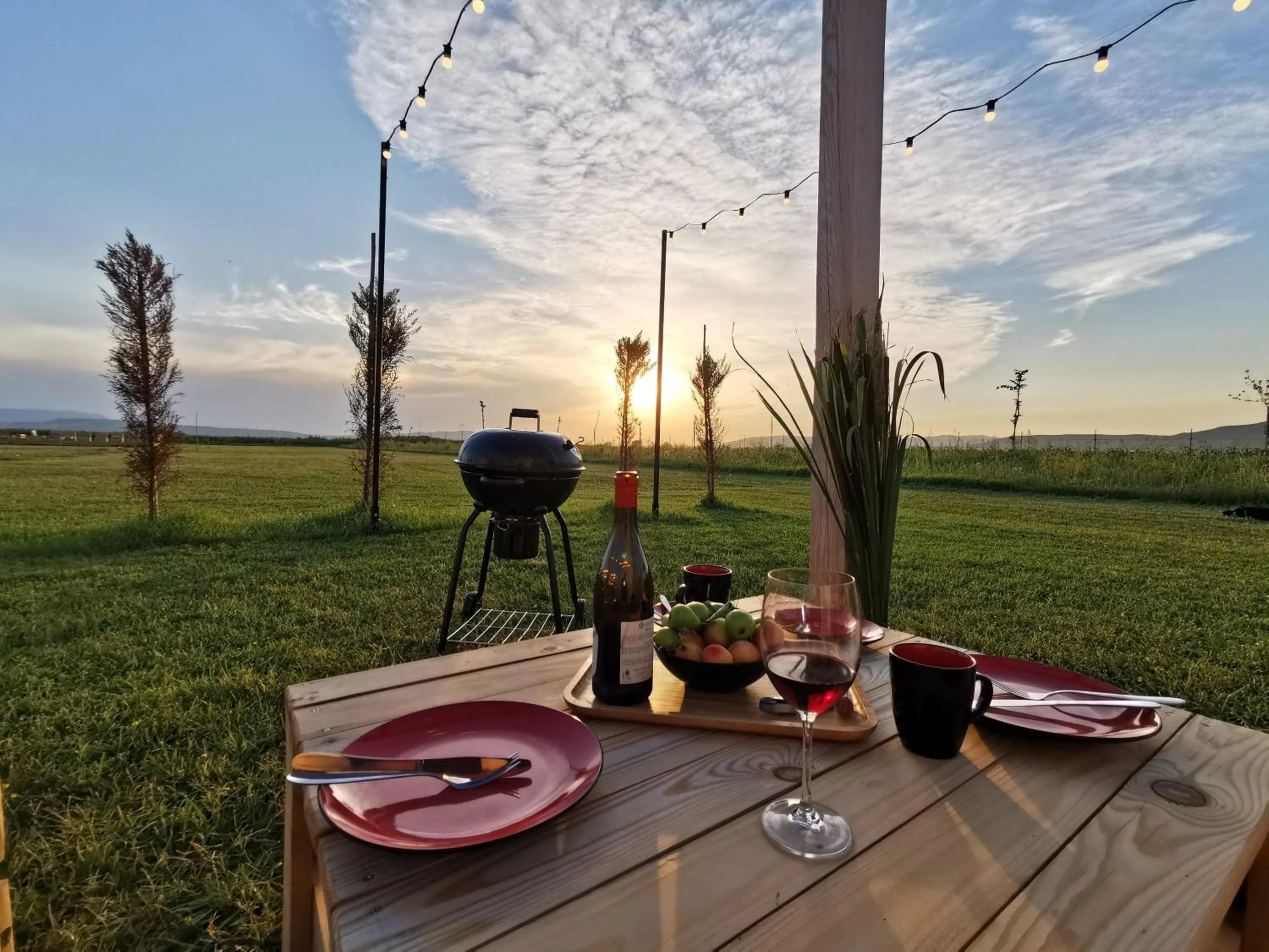 Patio in Jewelberry Glamping Hotel Tbilisi