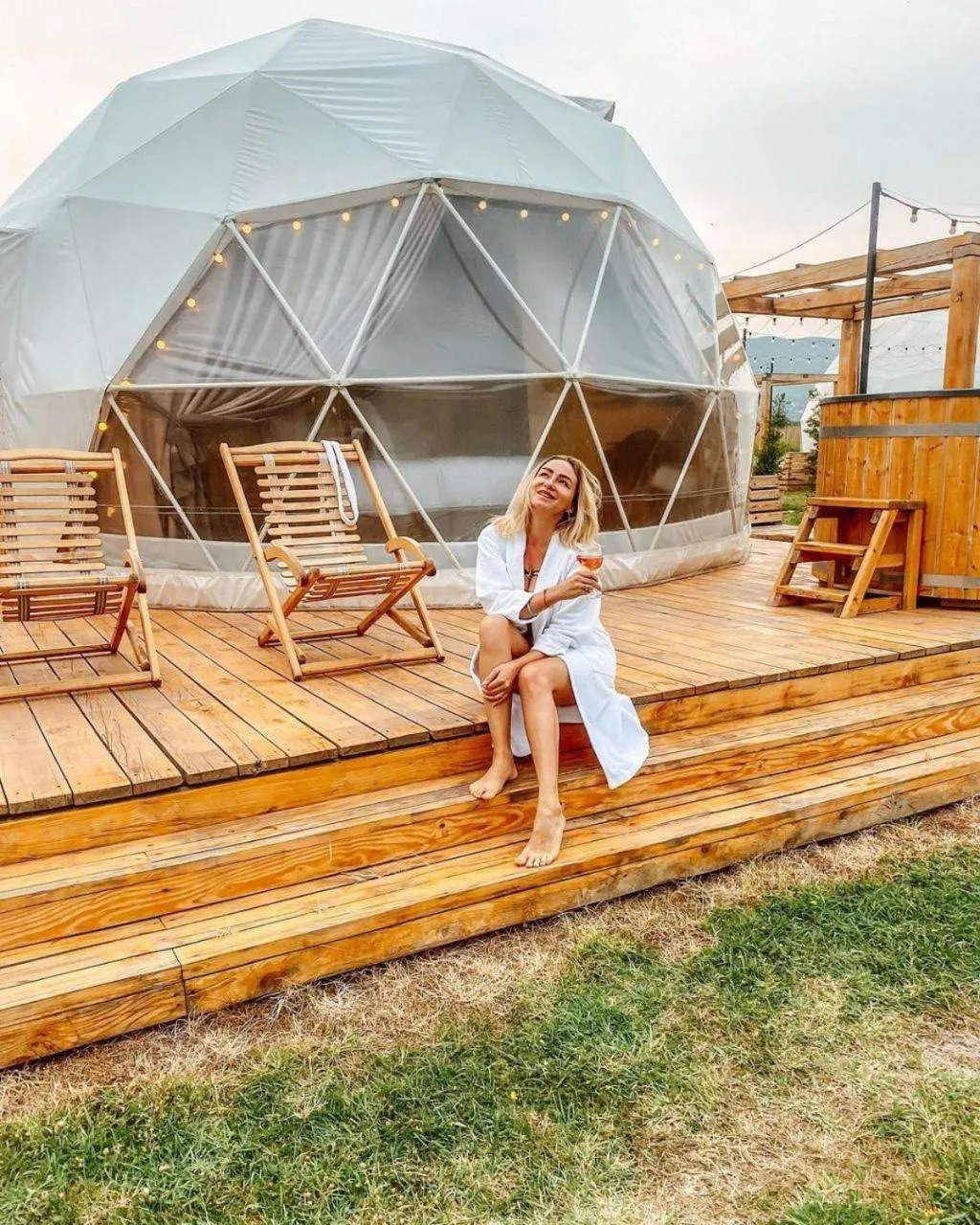 Patio, Children in Jewelberry Glamping Hotel Tbilisi