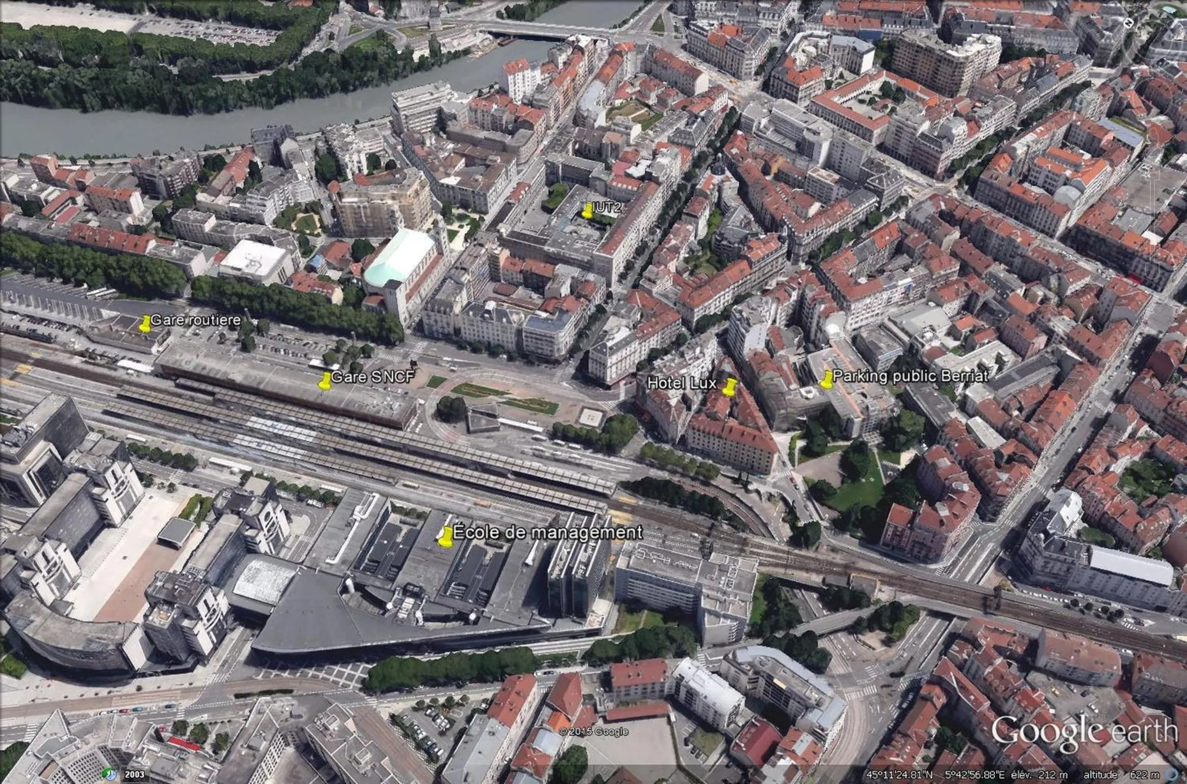 Bird's eye view in Hotel Lux