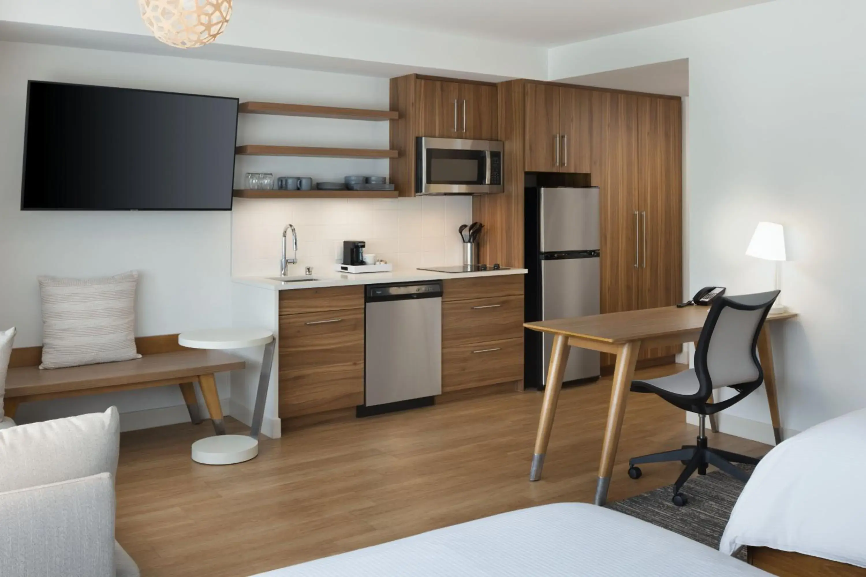 Queen Room with Two Queen Beds and Sofa Bed and View in Element Atlanta Buckhead Queen Room with Two Queen Beds and Sofa Bed and View in Element Atlanta Buckhead