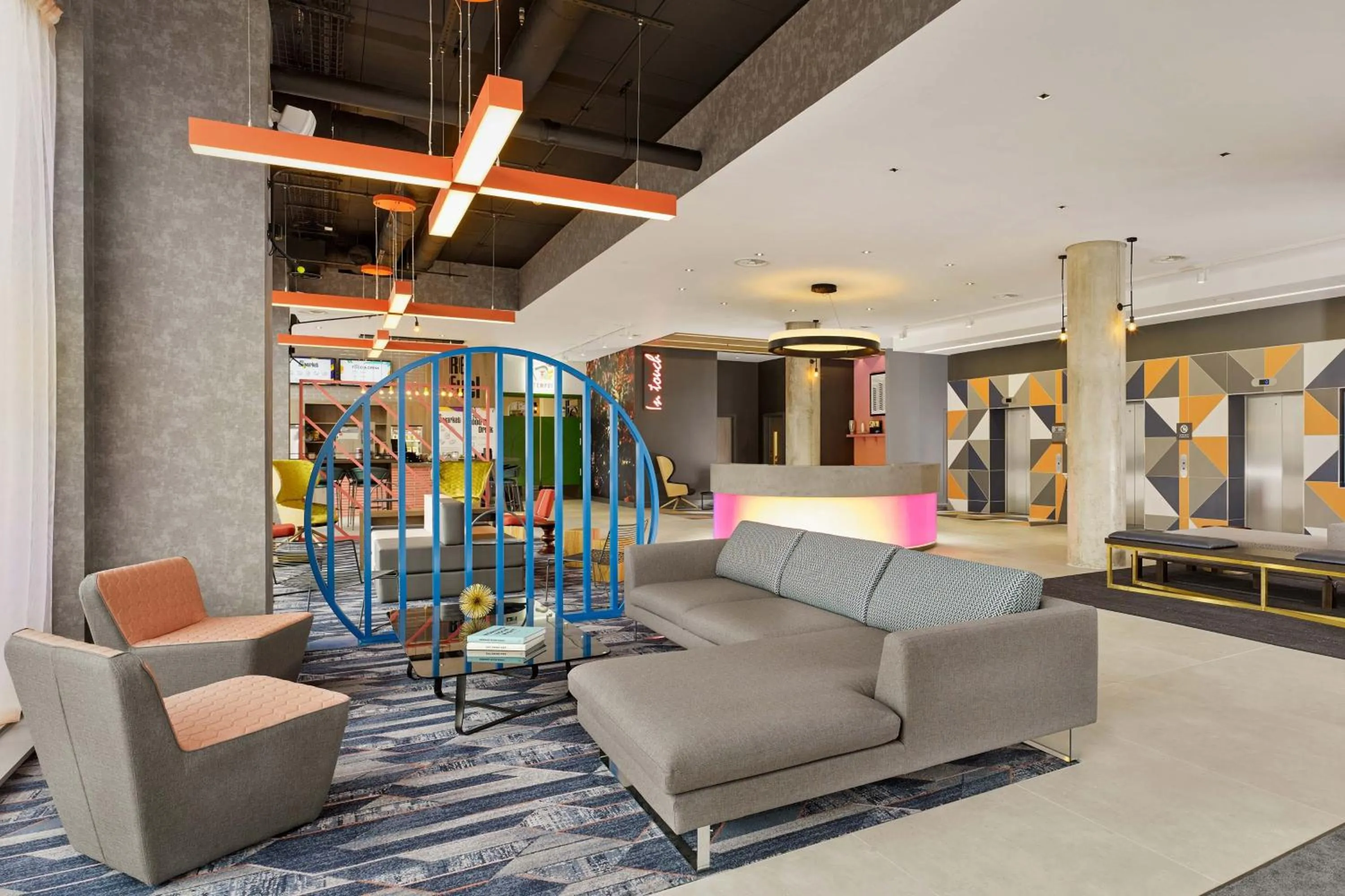 Lobby or reception in Aloft Birmingham Eastside