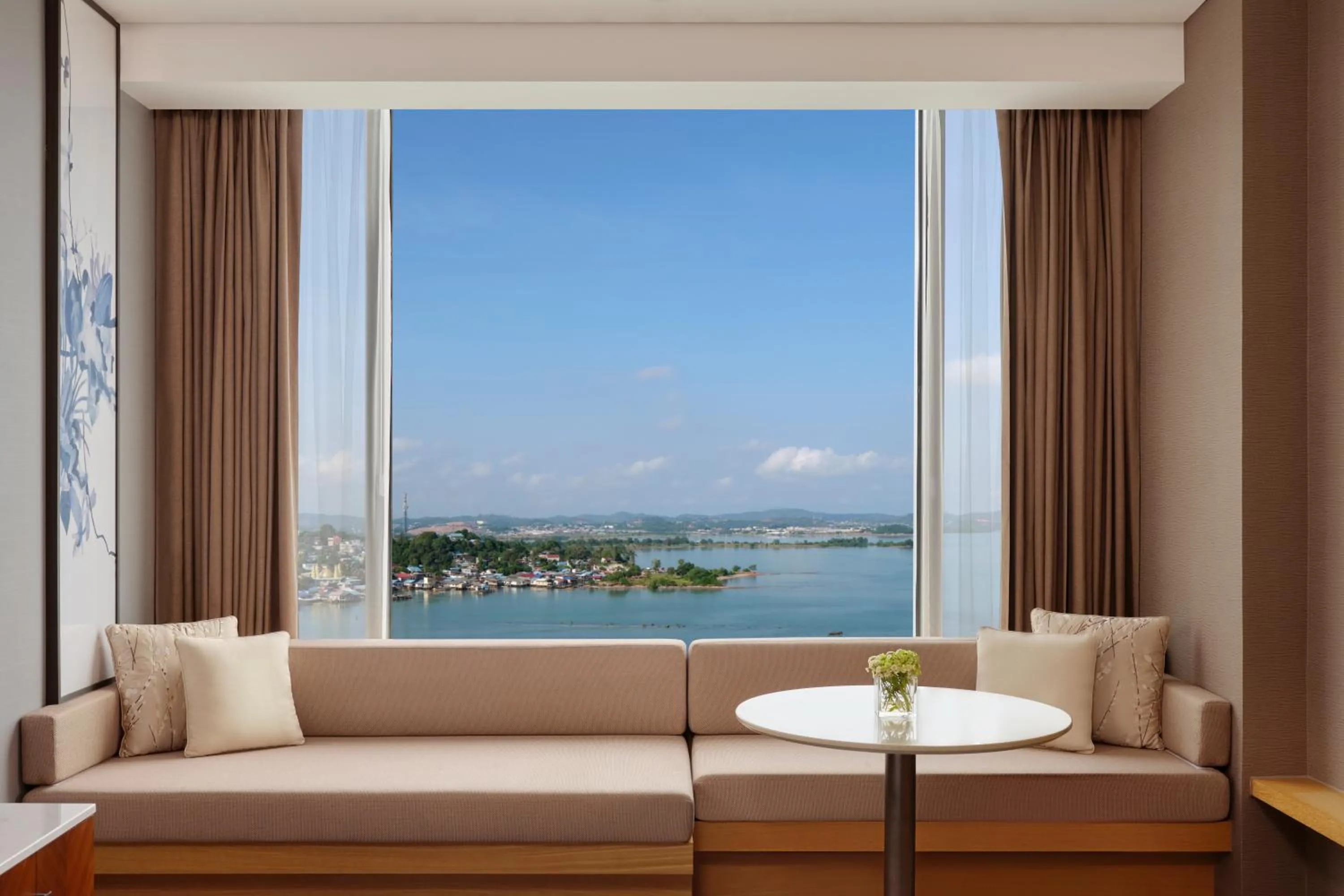 Sea view in Batam Marriott Hotel Harbour Bay