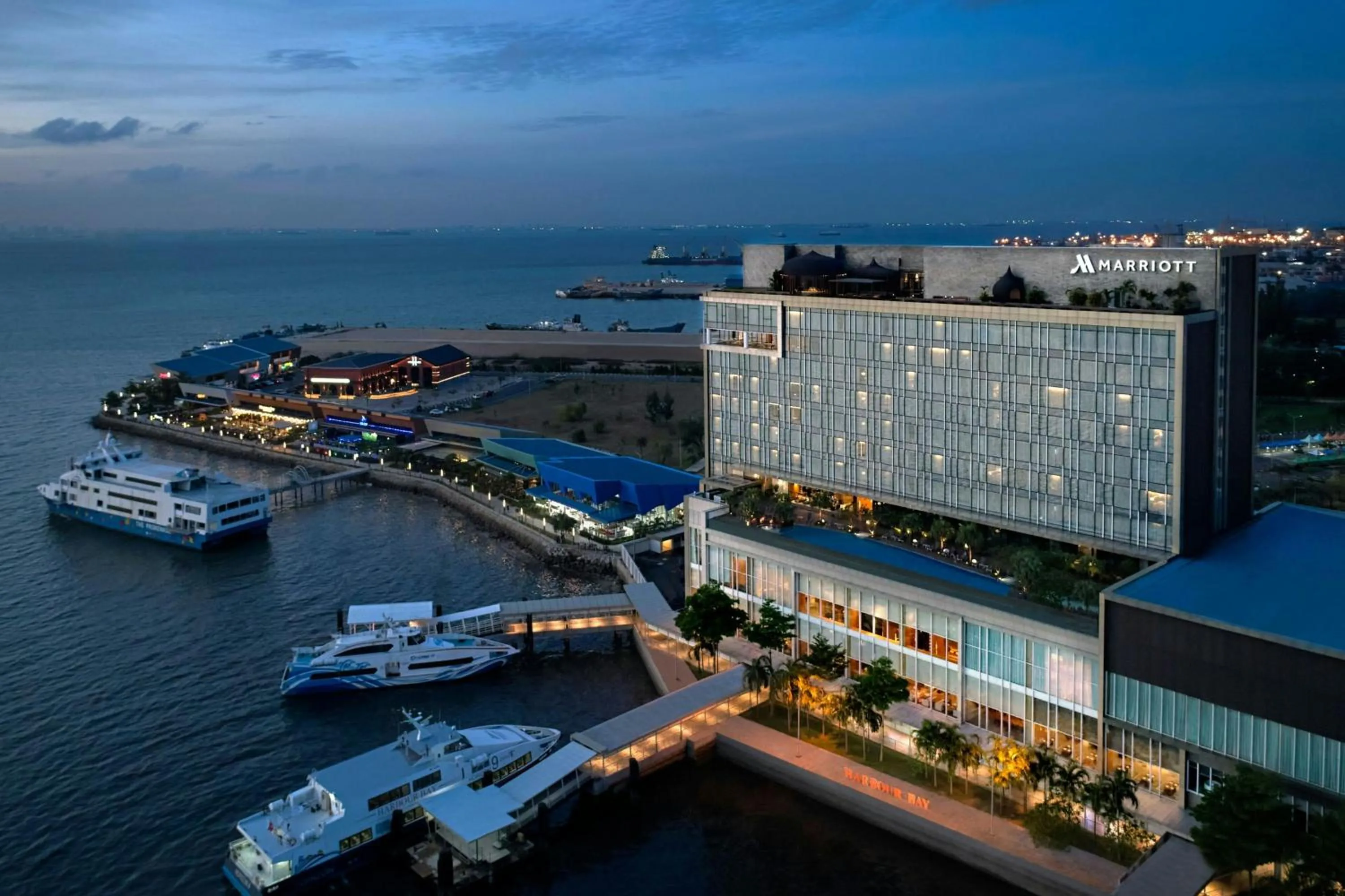 Property building in Batam Marriott Hotel Harbour Bay