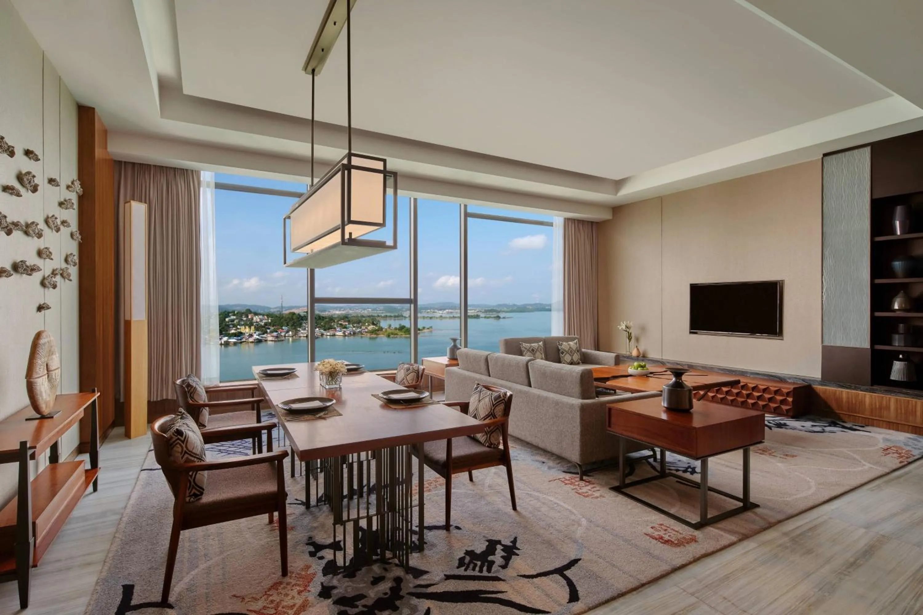 Living room in Batam Marriott Hotel Harbour Bay