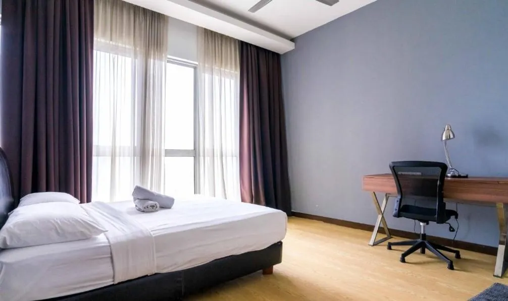 Bed in Regalia Residence KLCC View by iLuxHome