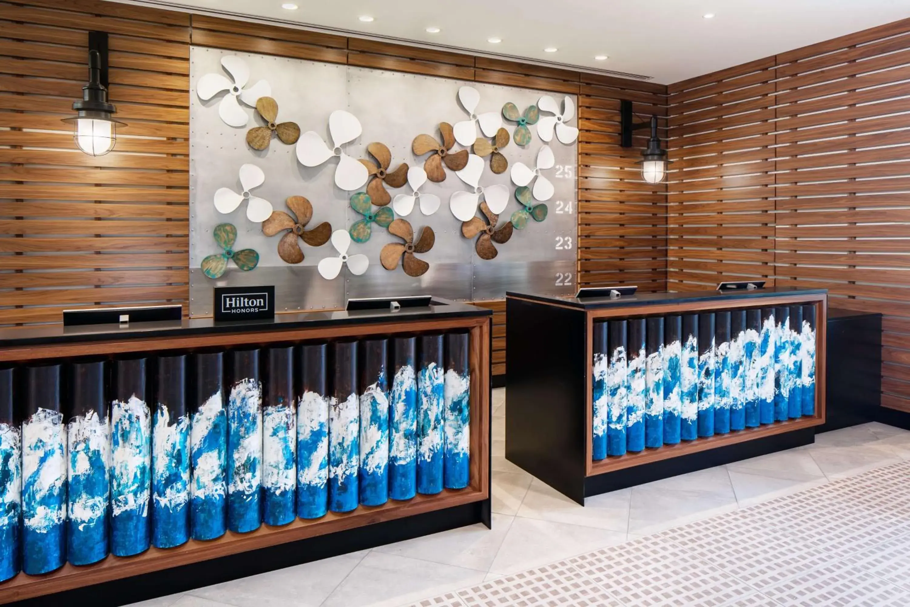 Lobby or reception in Hampton Inn Boston Seaport District Lobby or reception in Hampton Inn Boston Seaport District