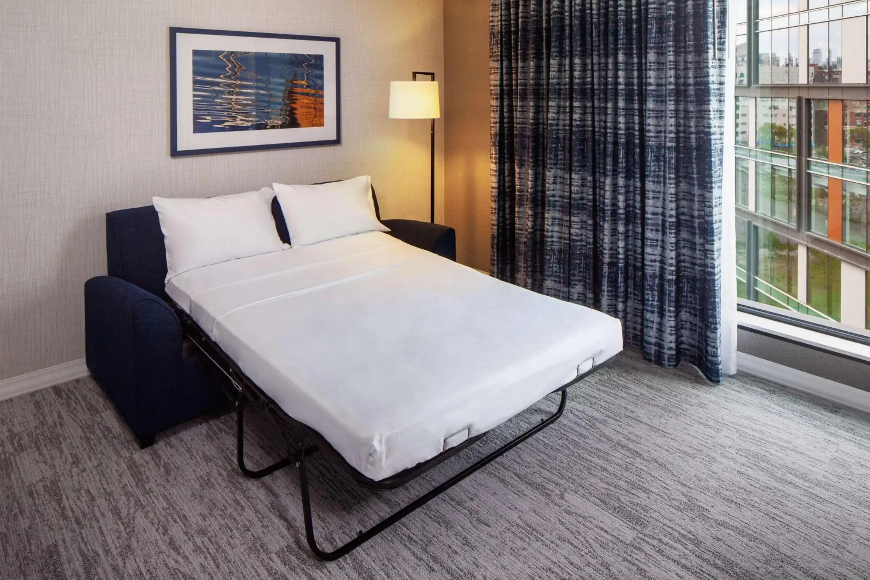 King Room with Sofa Bed and View in Hampton Inn Boston Seaport District King Room with Sofa Bed and View in Hampton Inn Boston Seaport District