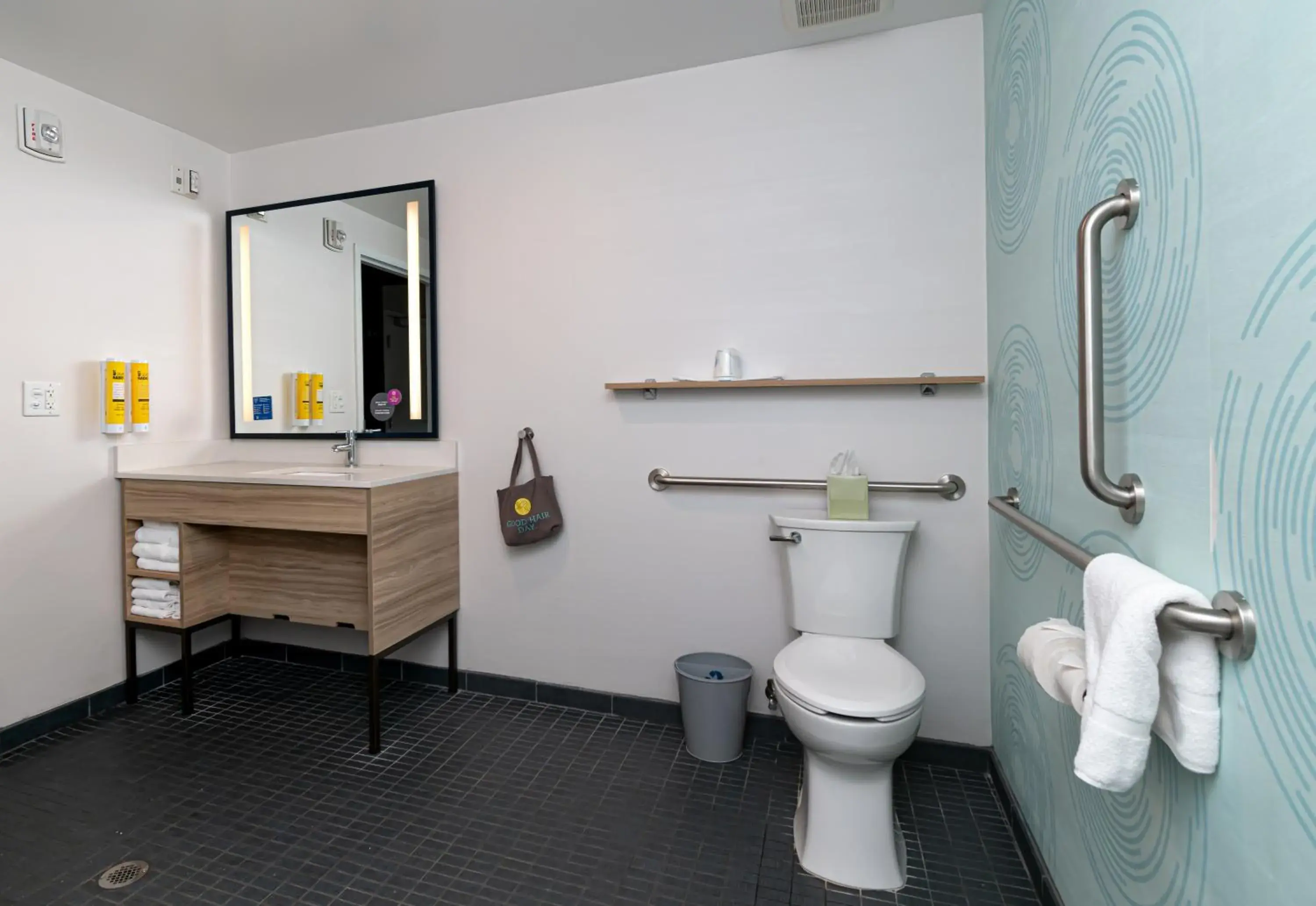 Queen Room with Two Queen Beds and Roll-In Shower - Mobility and Hearing Access in Tru By Hilton Florida City, Fl Queen Room with Two Queen Beds and Roll-In Shower - Mobility and Hearing Access in Tru By Hilton Florida City, Fl