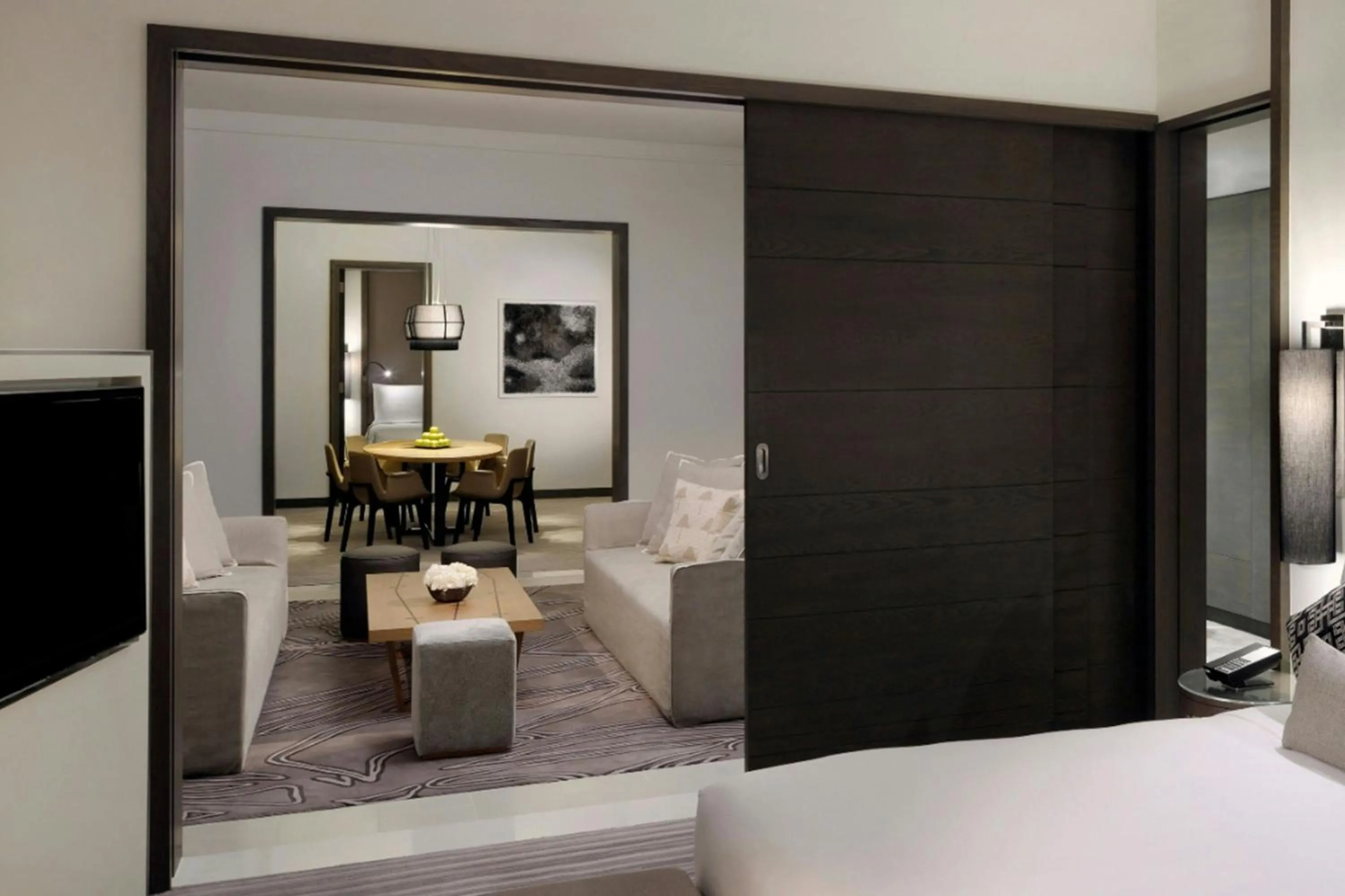 Living room, Bed in Hotel Boulevard, Autograph Collection, Downtown Dubai