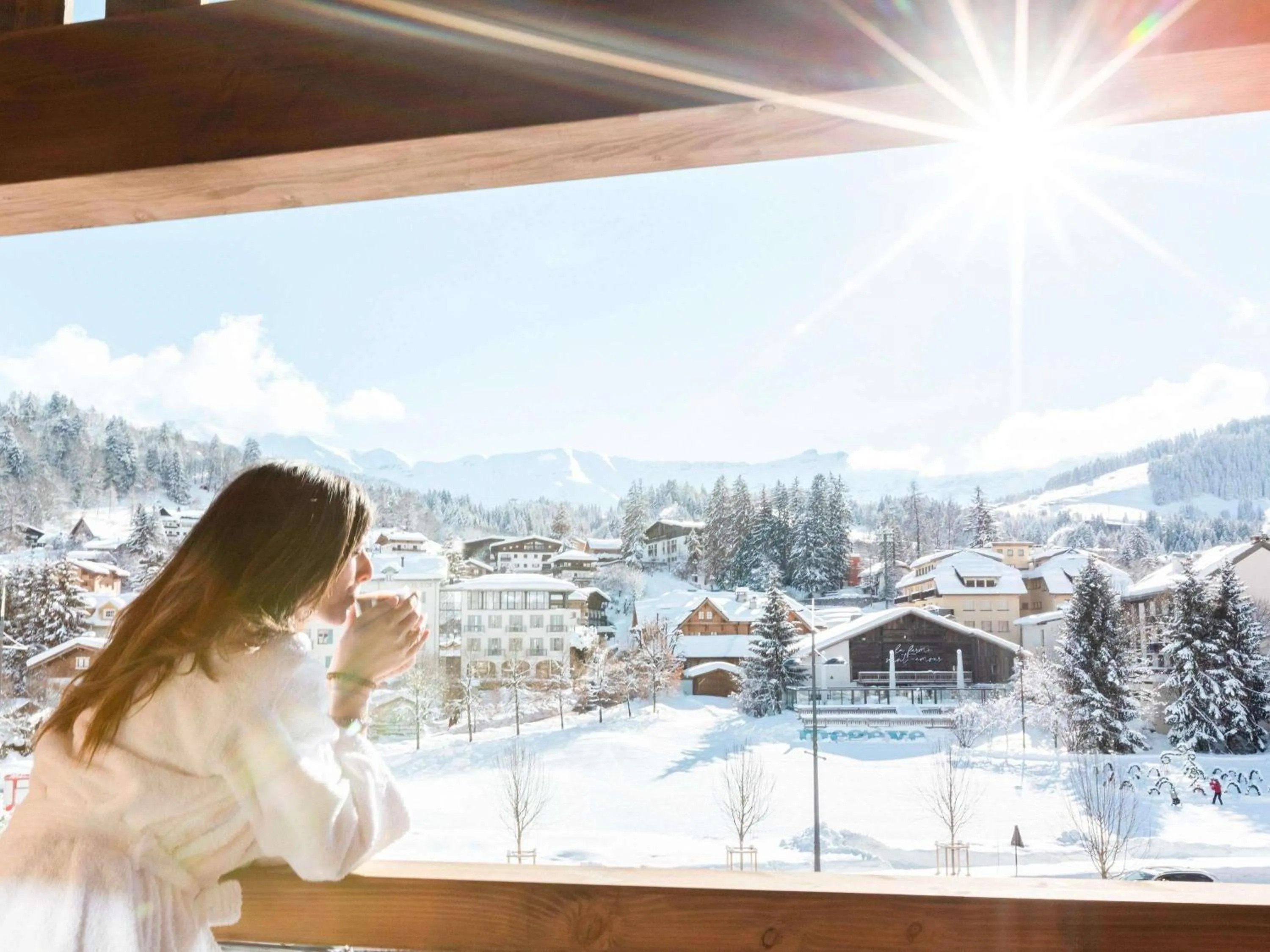 Bedroom in Novotel Megève Mont-Blanc