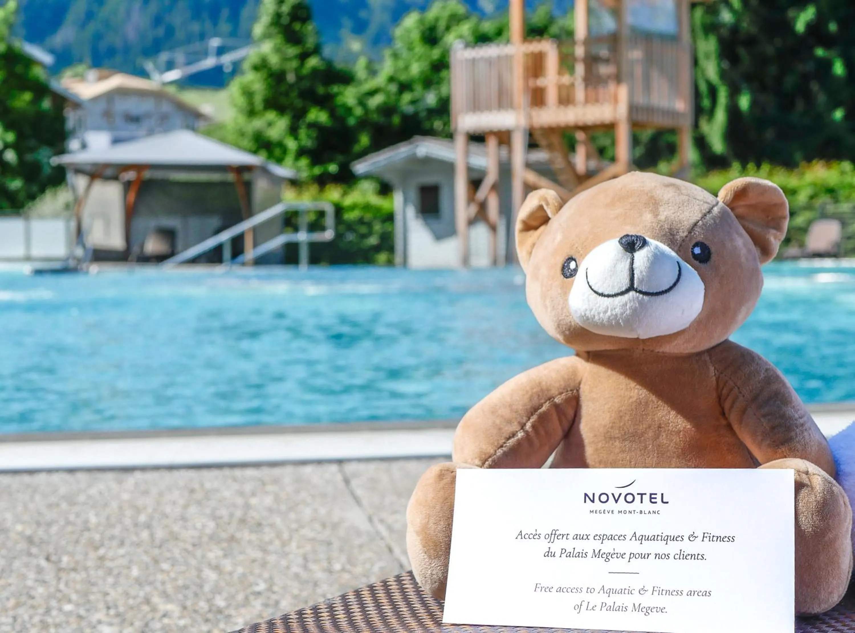 Swimming pool in Novotel Megève Mont-Blanc