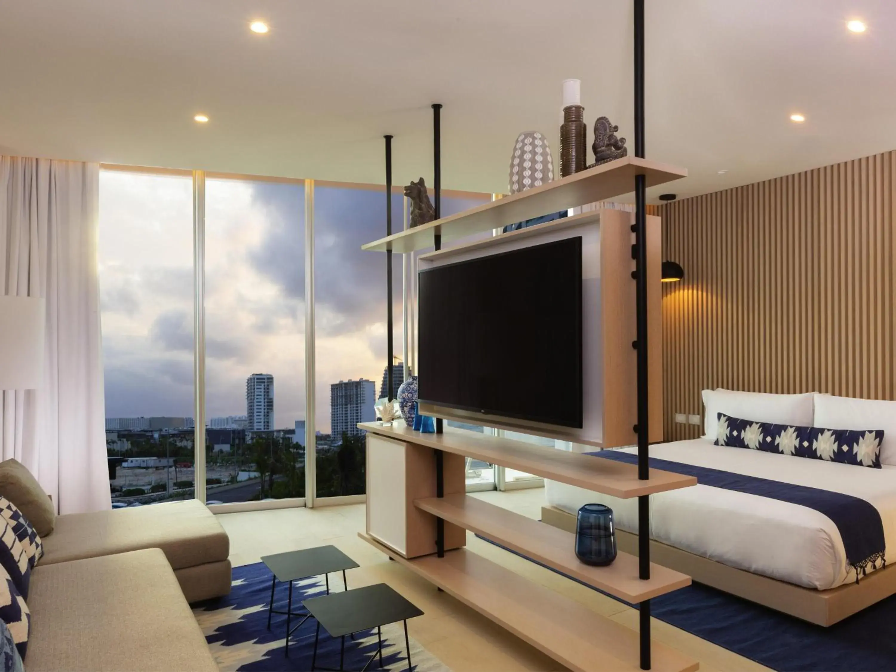 Bedroom, Bed in SLS Cancun Bedroom, Bed in SLS Cancun