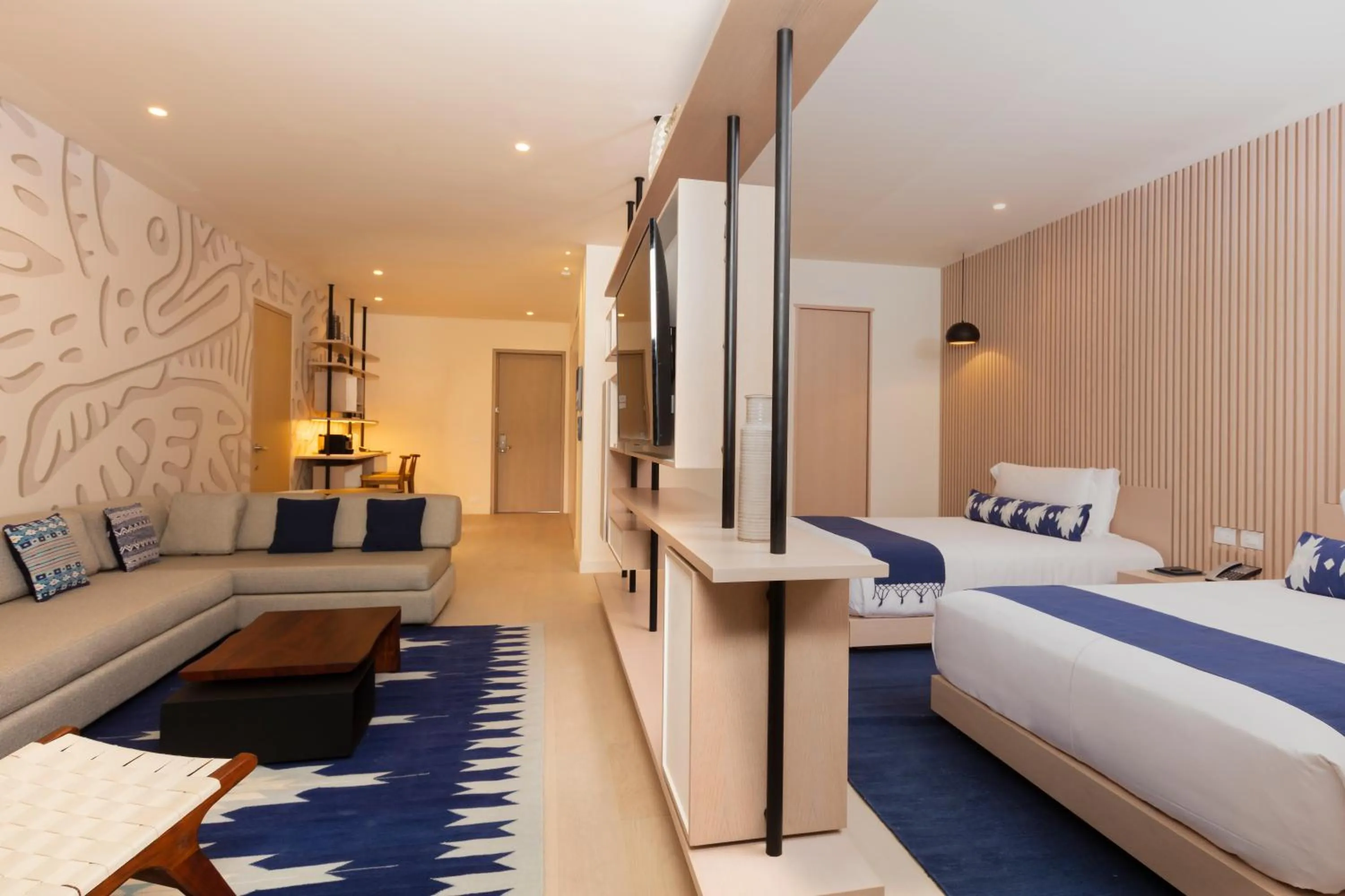 Photo of the whole room, Bed in SLS Cancun