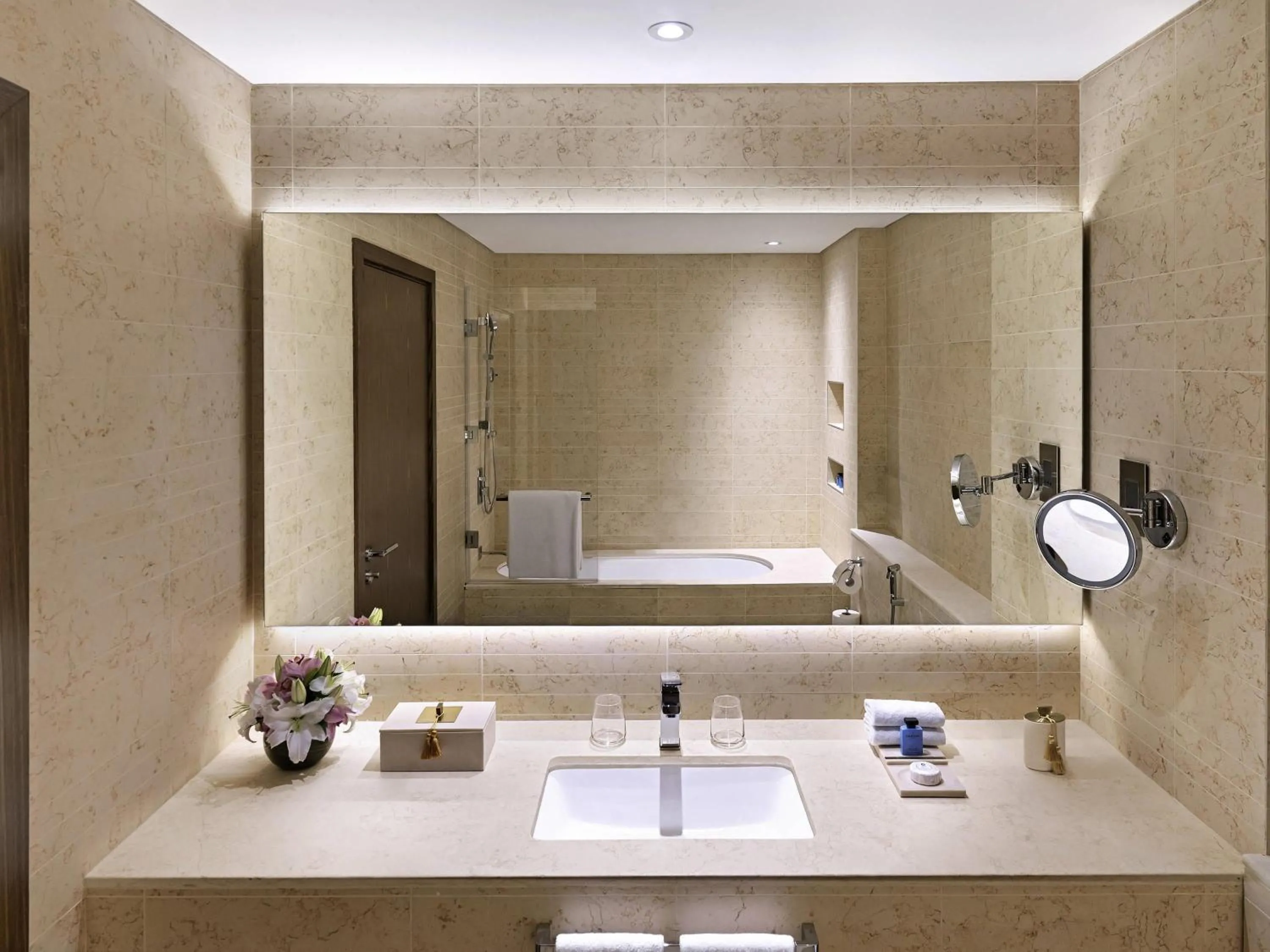 Bedroom in Sofitel Dubai The Obelisk