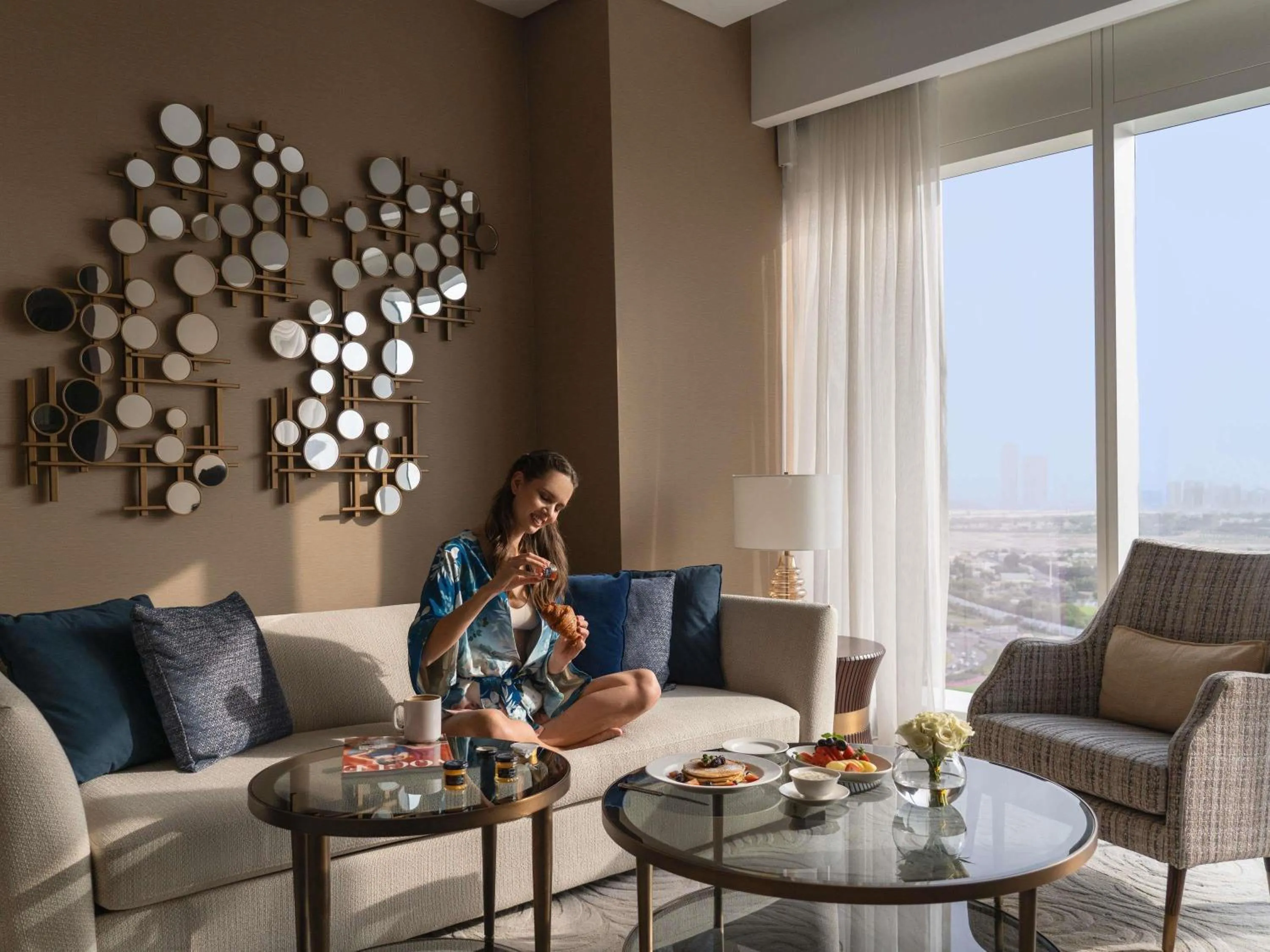 Bedroom in Sofitel Dubai The Obelisk