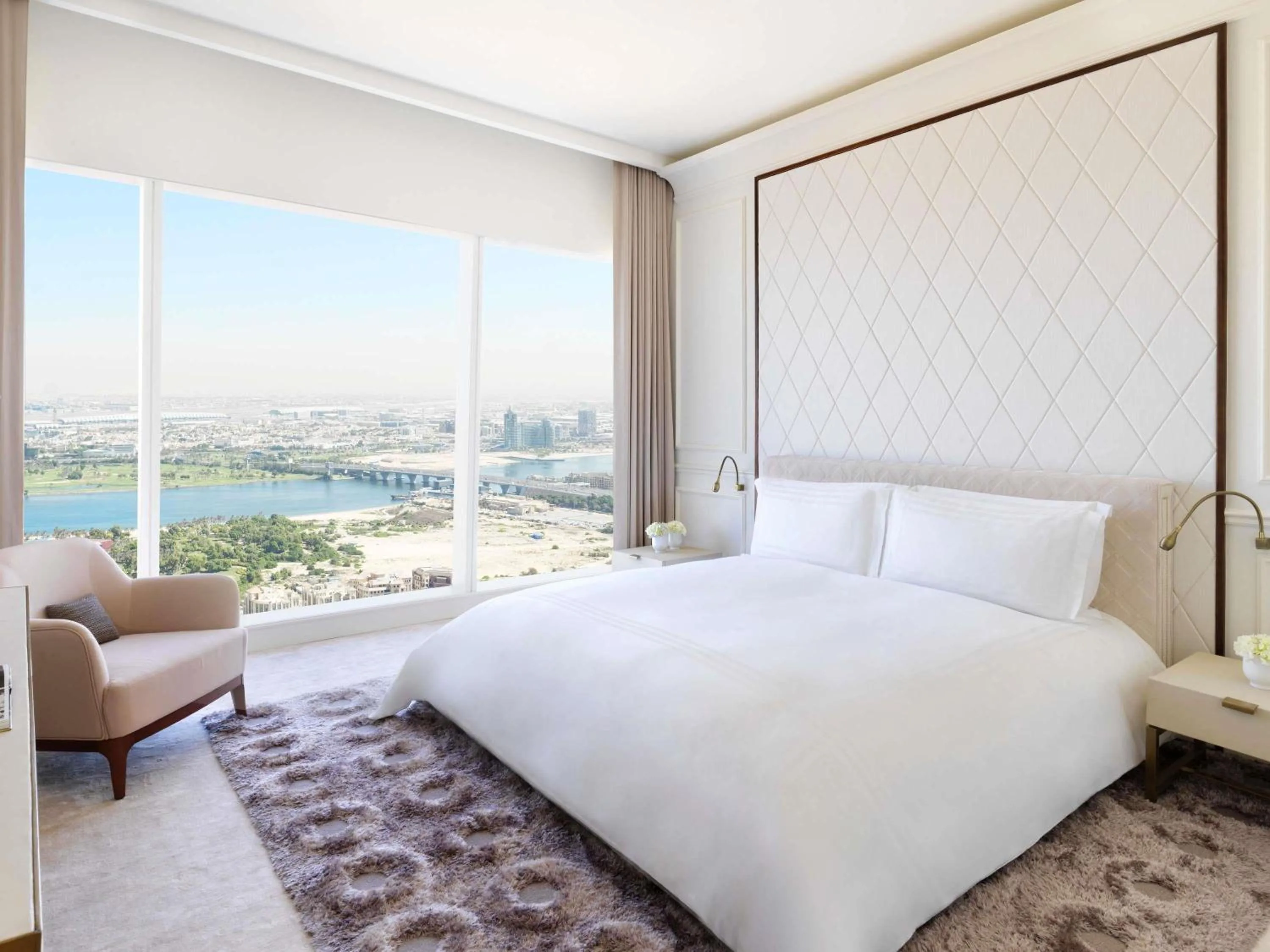 Bedroom, Bed in Sofitel Dubai The Obelisk