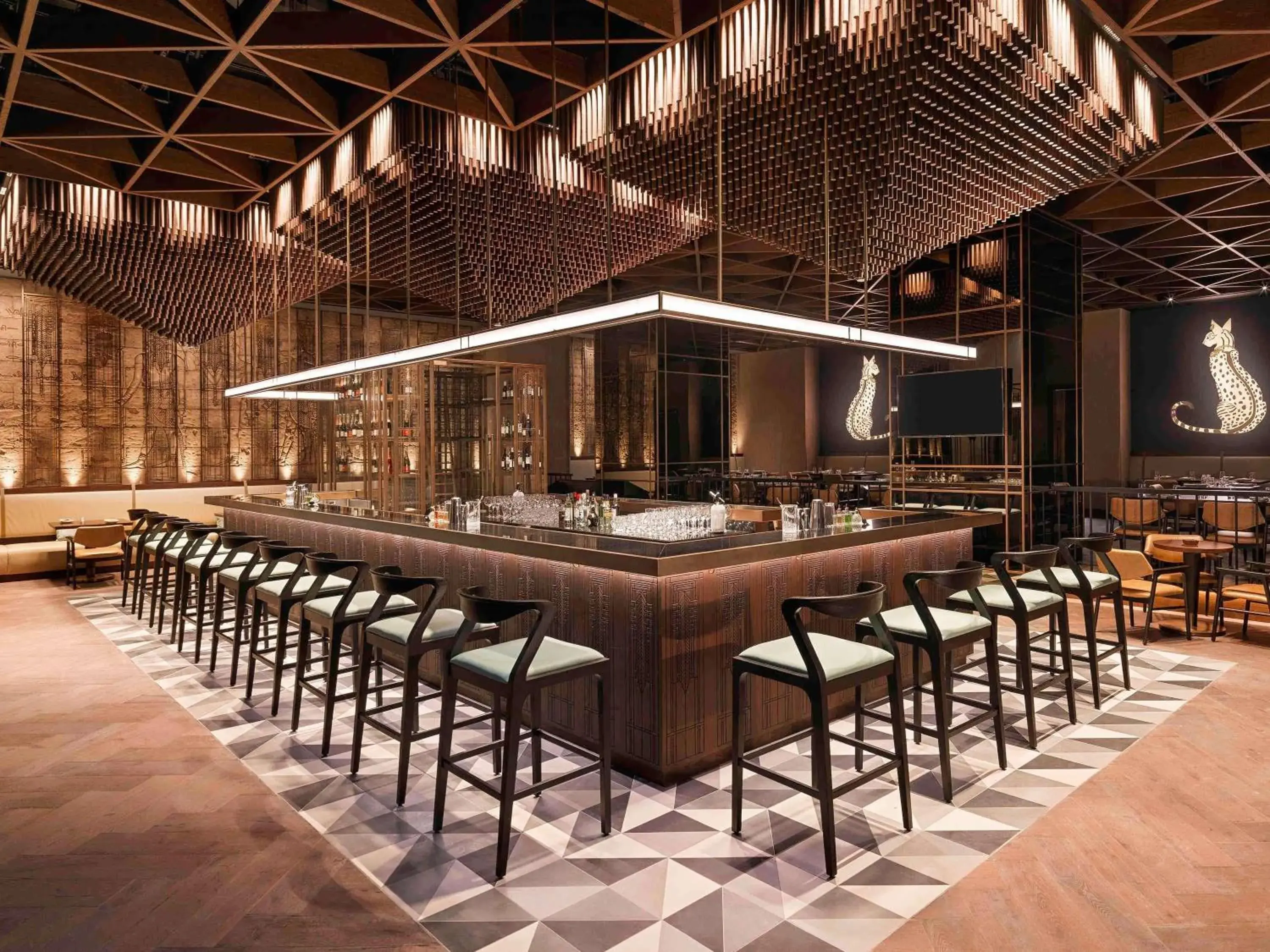 Lounge or bar in Sofitel Dubai The Obelisk Lounge or bar in Sofitel Dubai The Obelisk