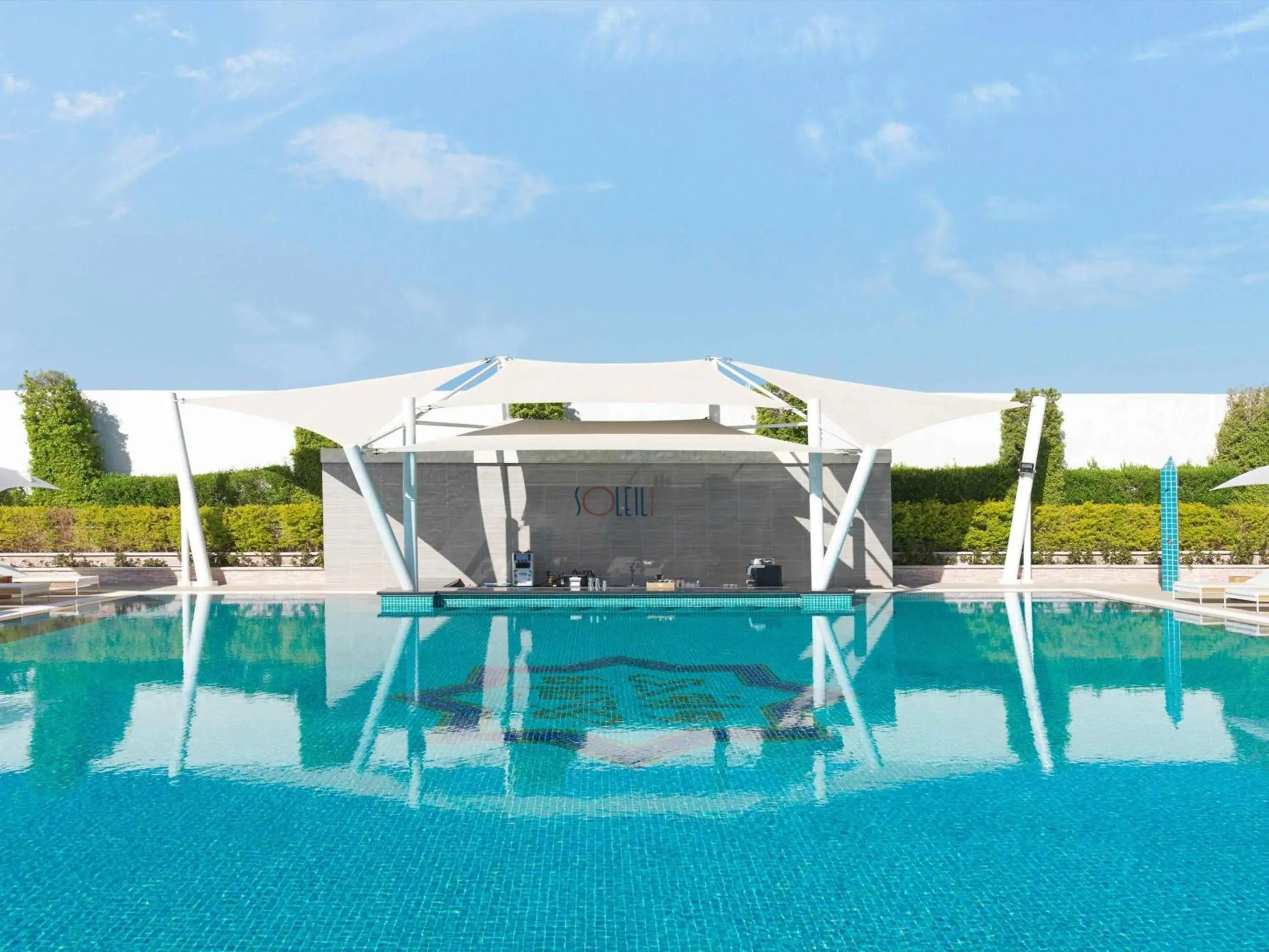 Pool view in Sofitel Dubai The Obelisk Pool view in Sofitel Dubai The Obelisk