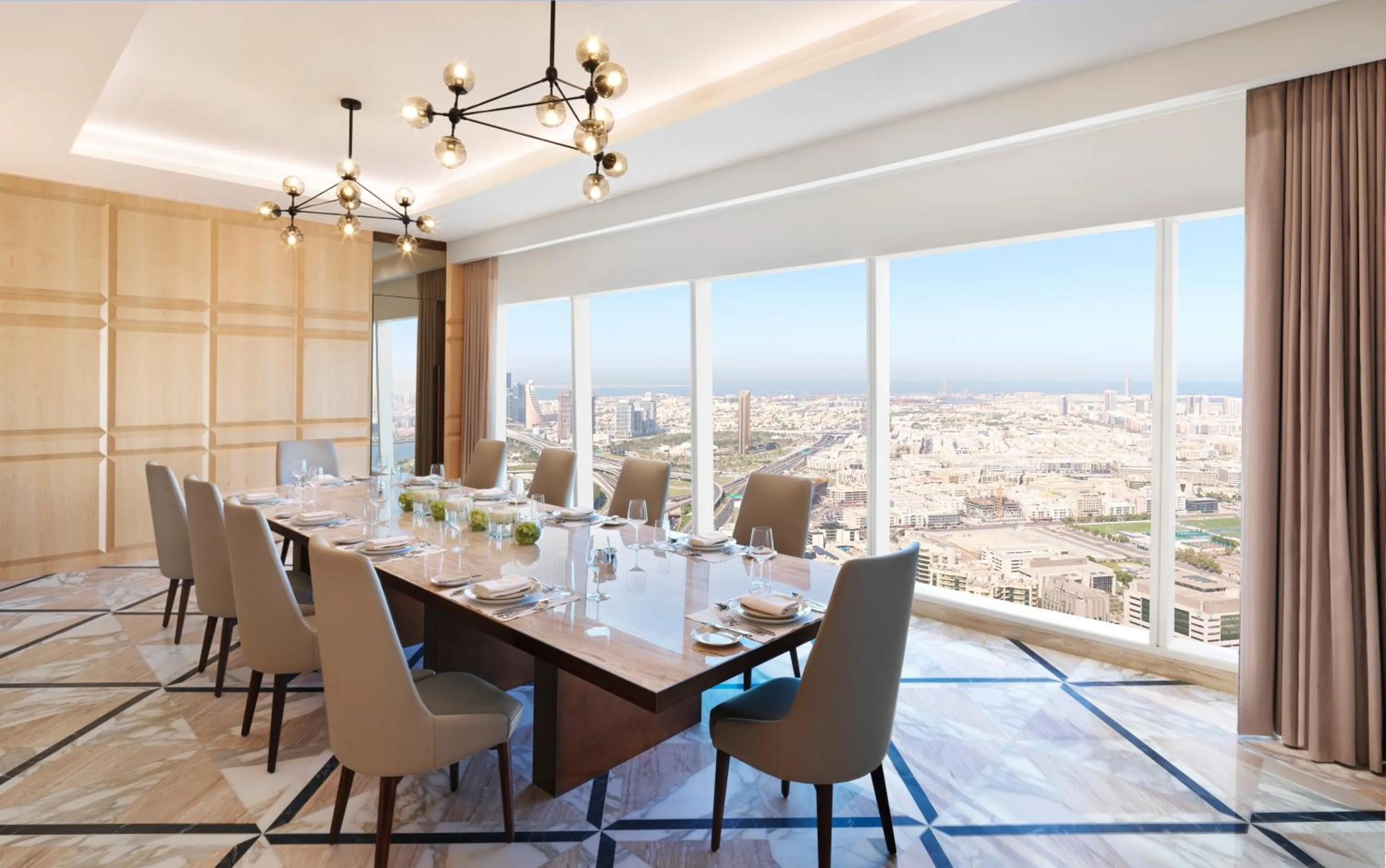 Dining area in Sofitel Dubai The Obelisk