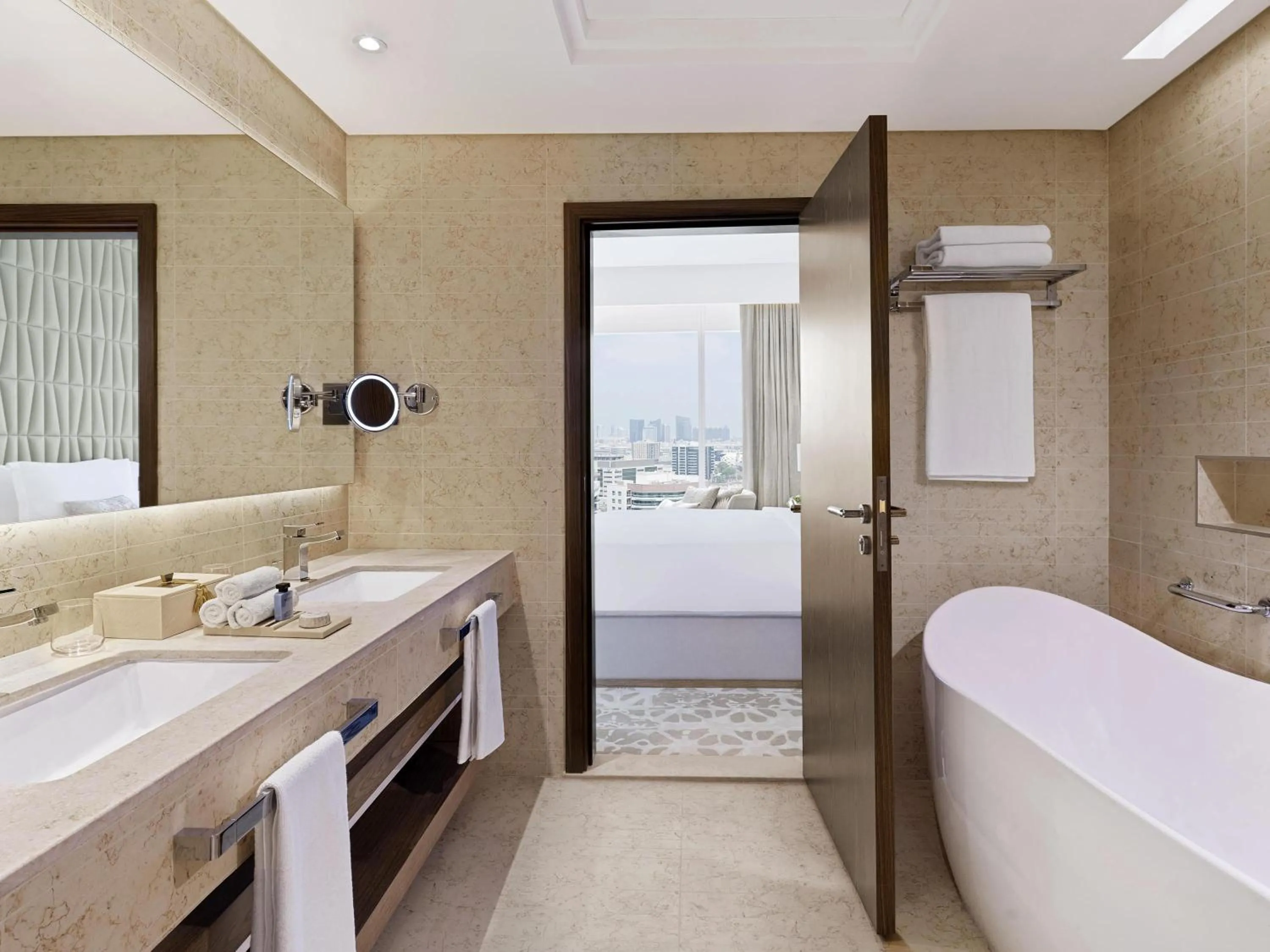 Bedroom, Bed in Sofitel Dubai The Obelisk