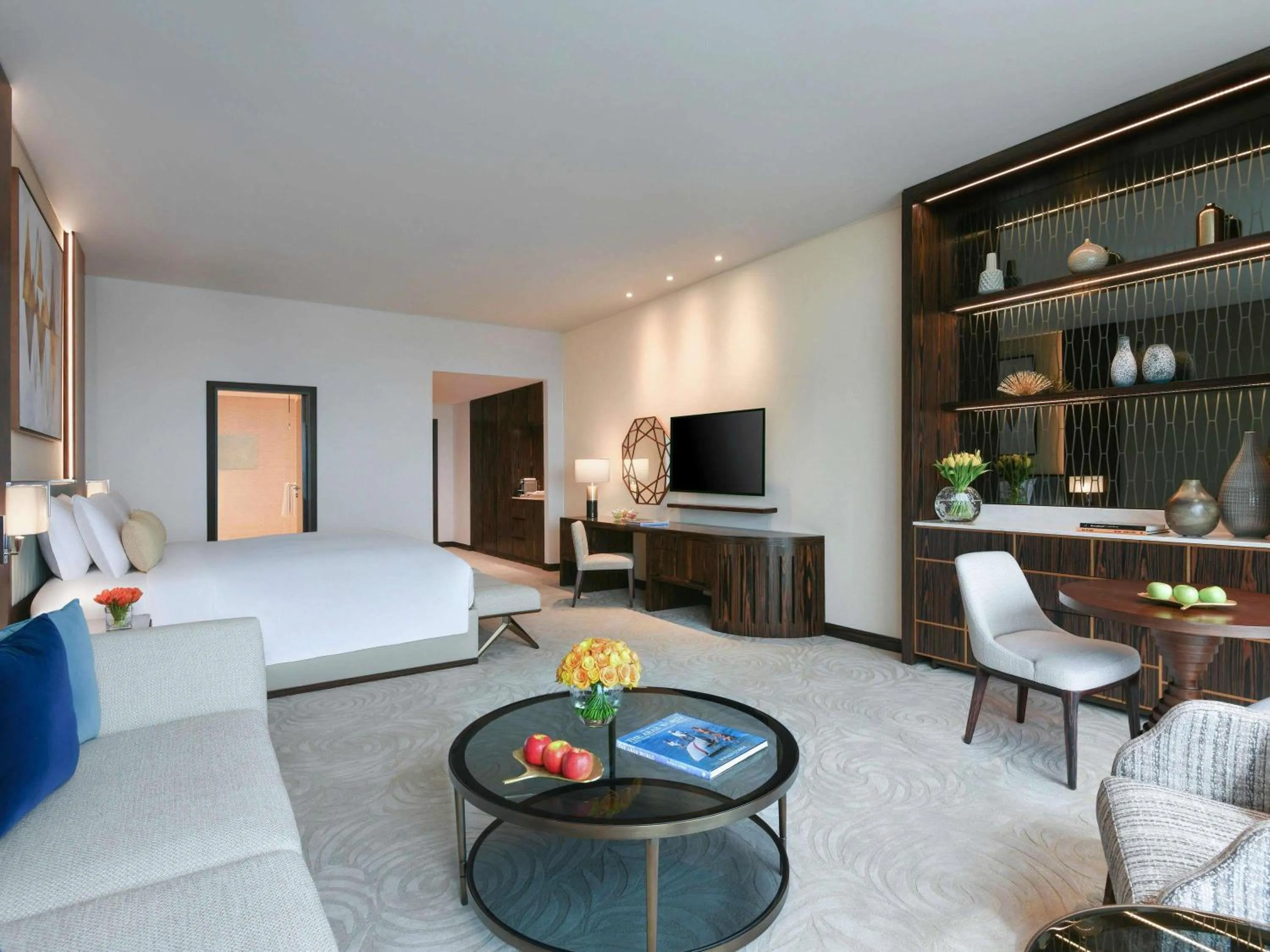 Bedroom, Bed in Sofitel Dubai The Obelisk