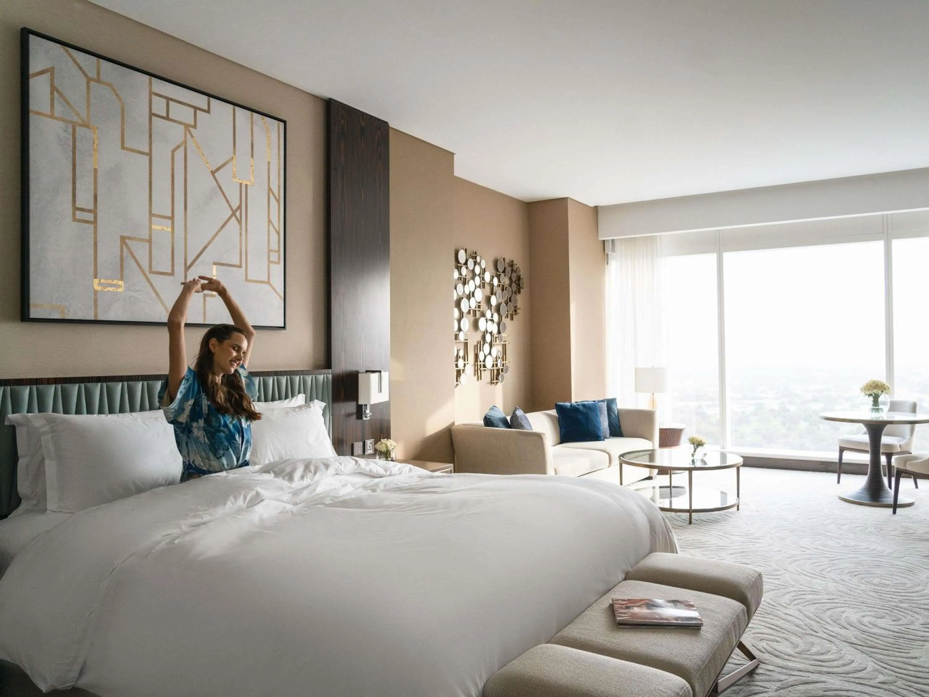 Bedroom, Bed in Sofitel Dubai The Obelisk