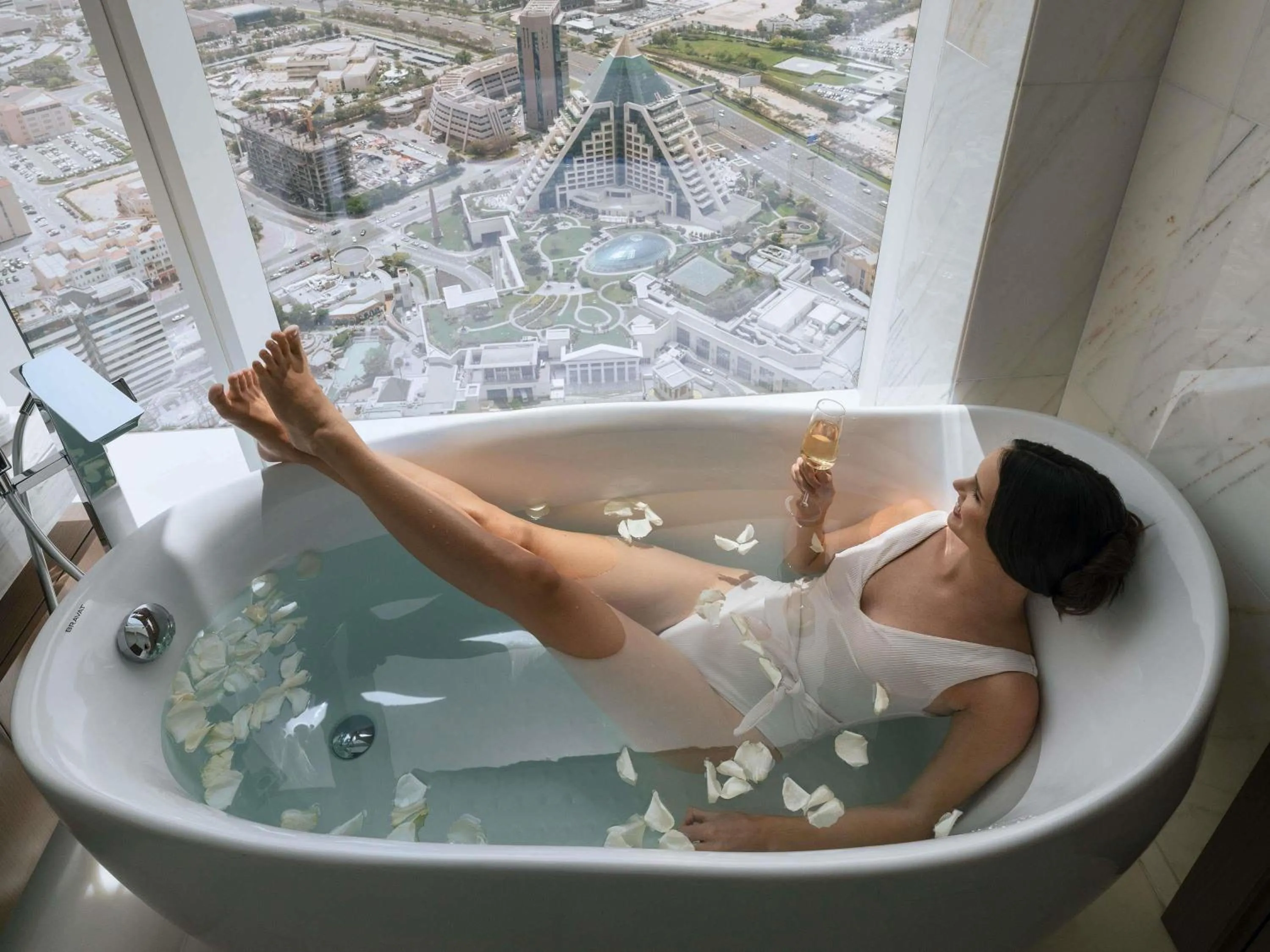 Bedroom in Sofitel Dubai The Obelisk