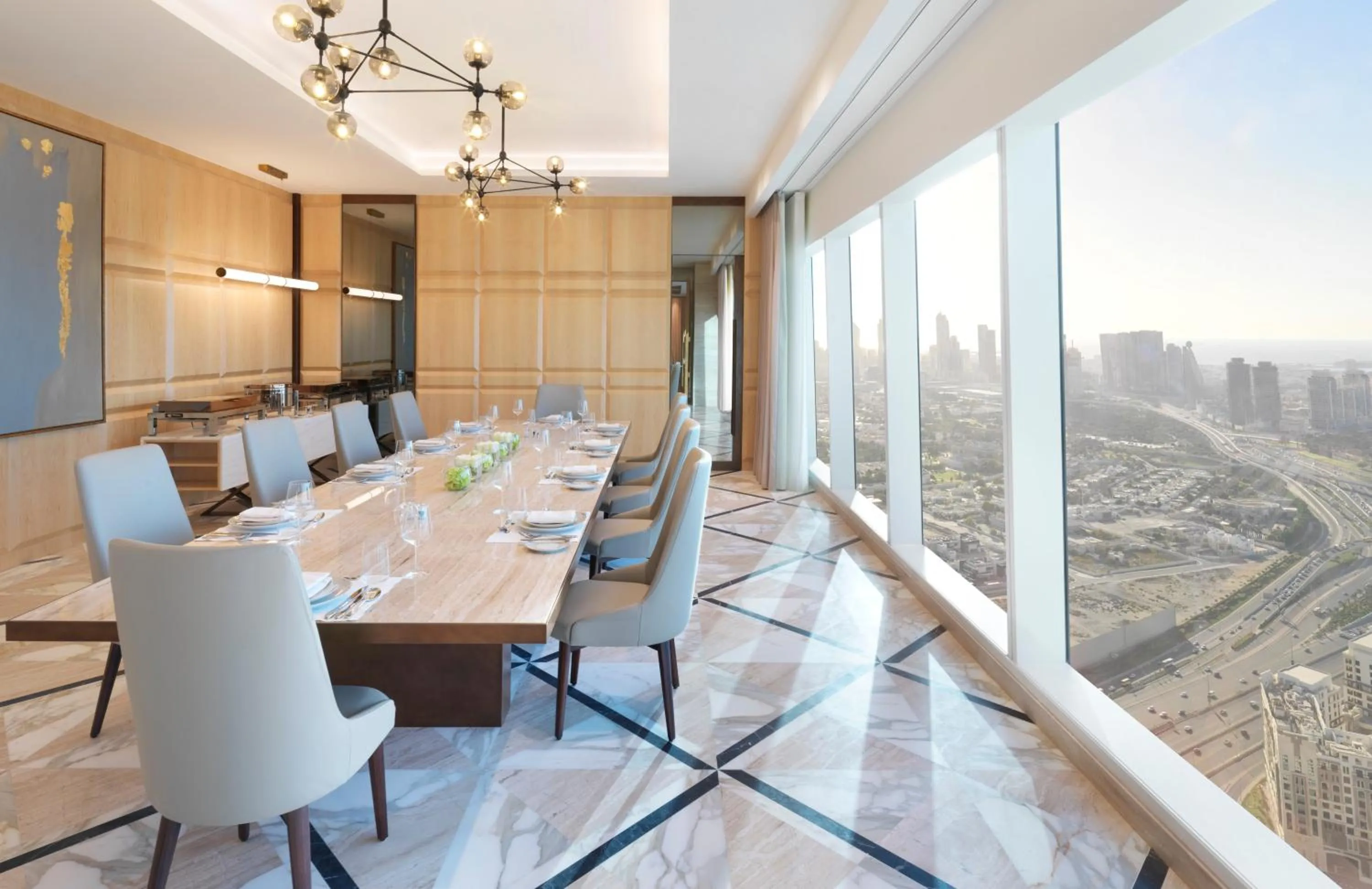 Seating area in Sofitel Dubai The Obelisk