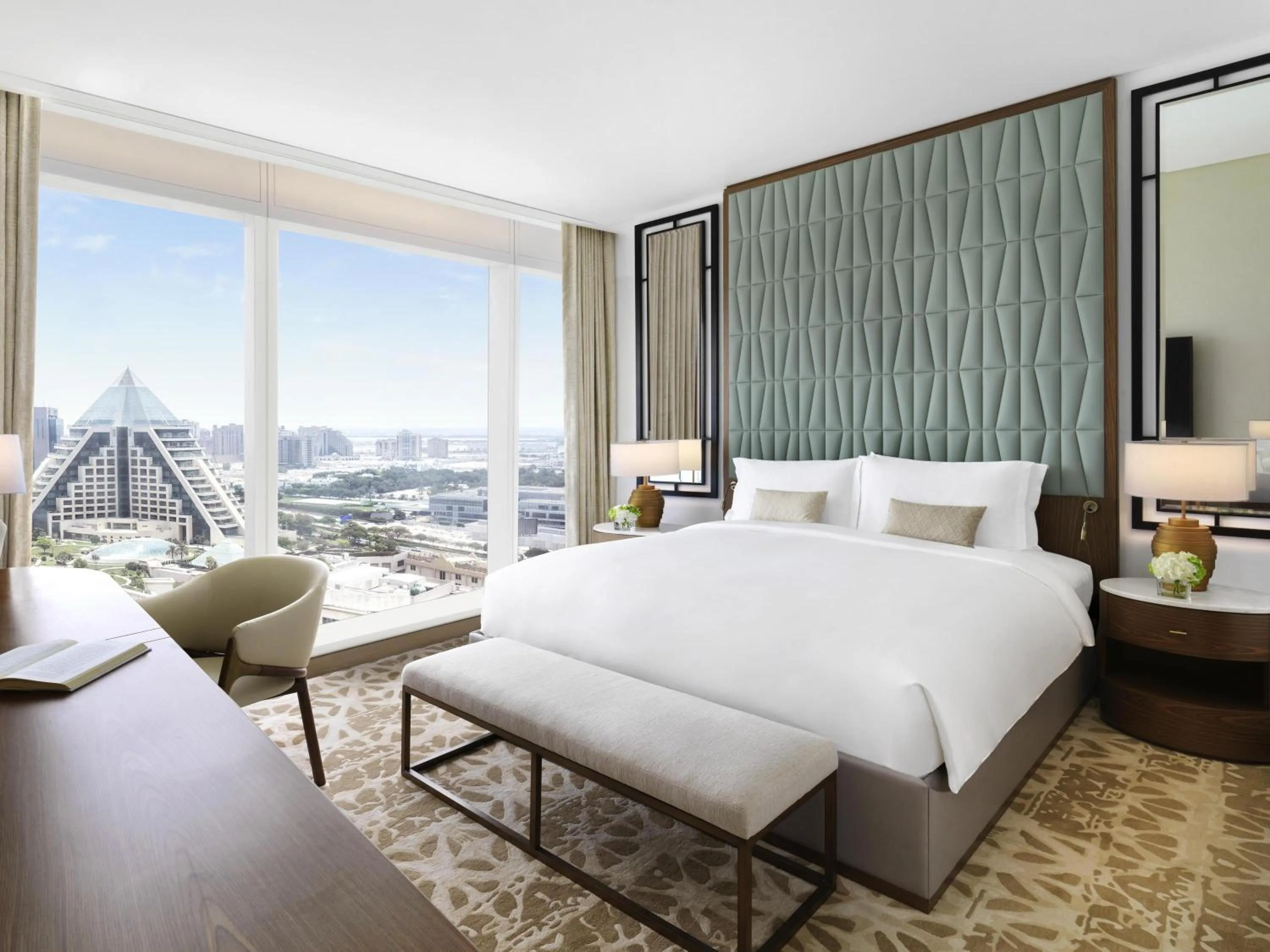 Bedroom, Bed in Sofitel Dubai The Obelisk