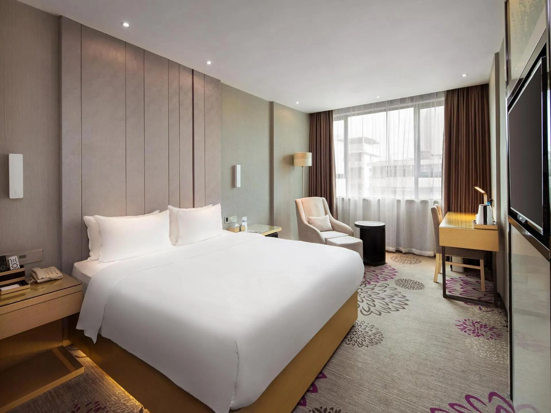 Bed in Lavande Hotel Hengyang Changsheng West Road Nanhua University