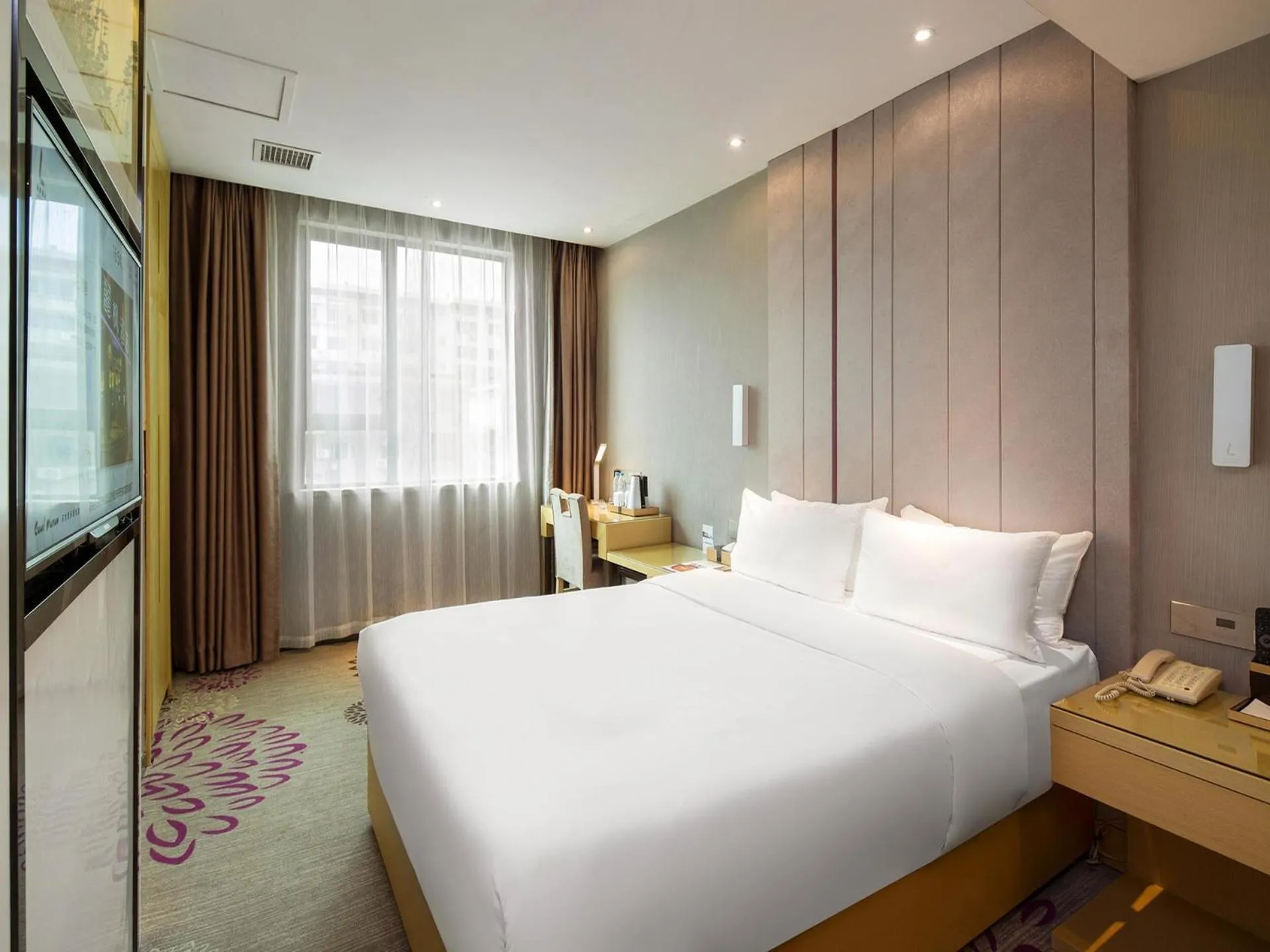 Bed in Lavande Hotel Hengyang Changsheng West Road Nanhua University