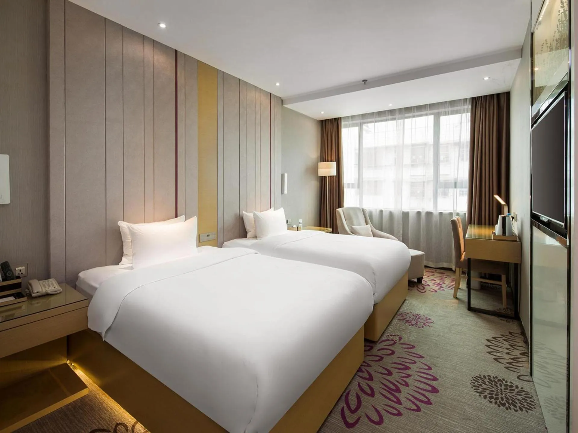 Bed in Lavande Hotel Hengyang Changsheng West Road Nanhua University